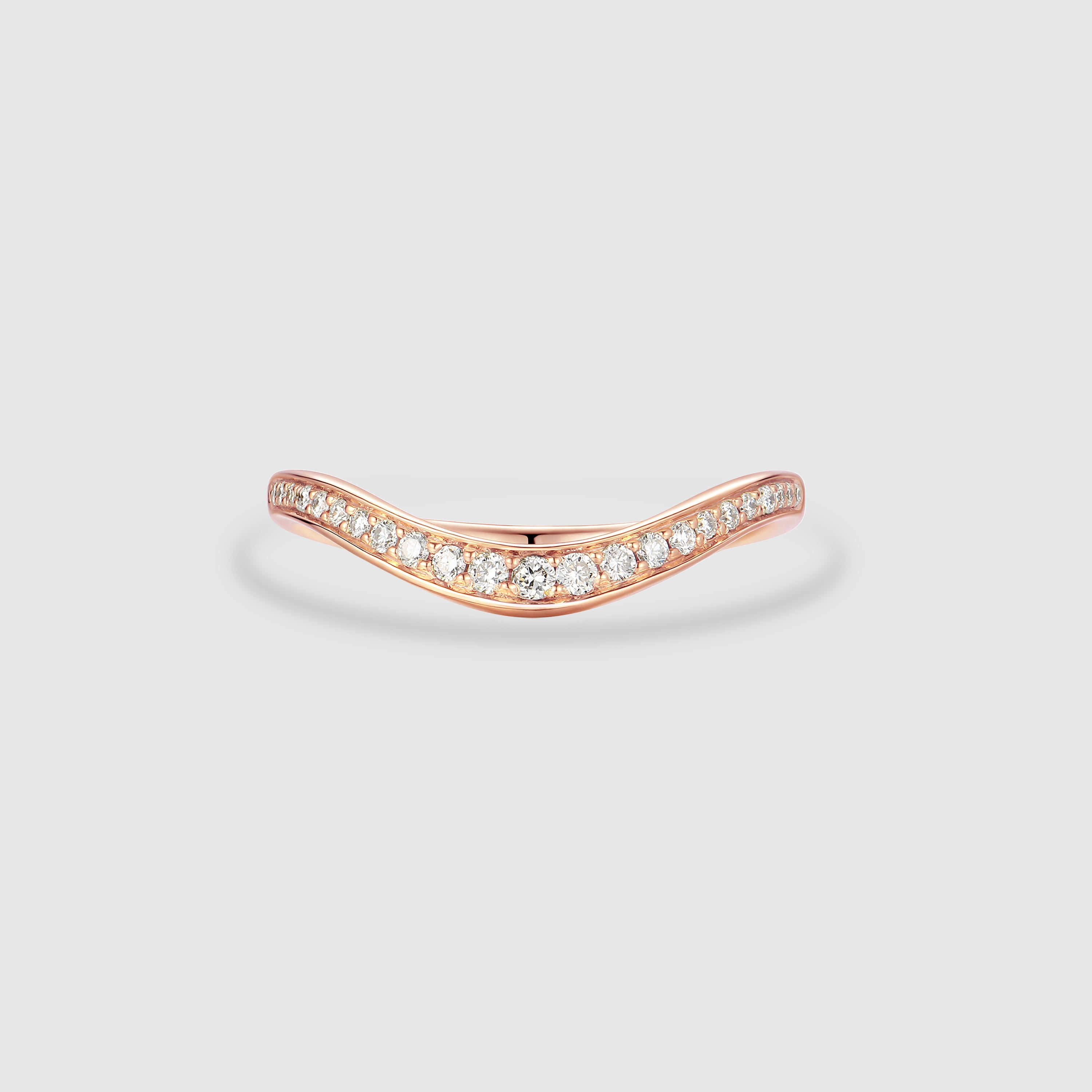 Brilliant Smile-V Diamond Pave Band