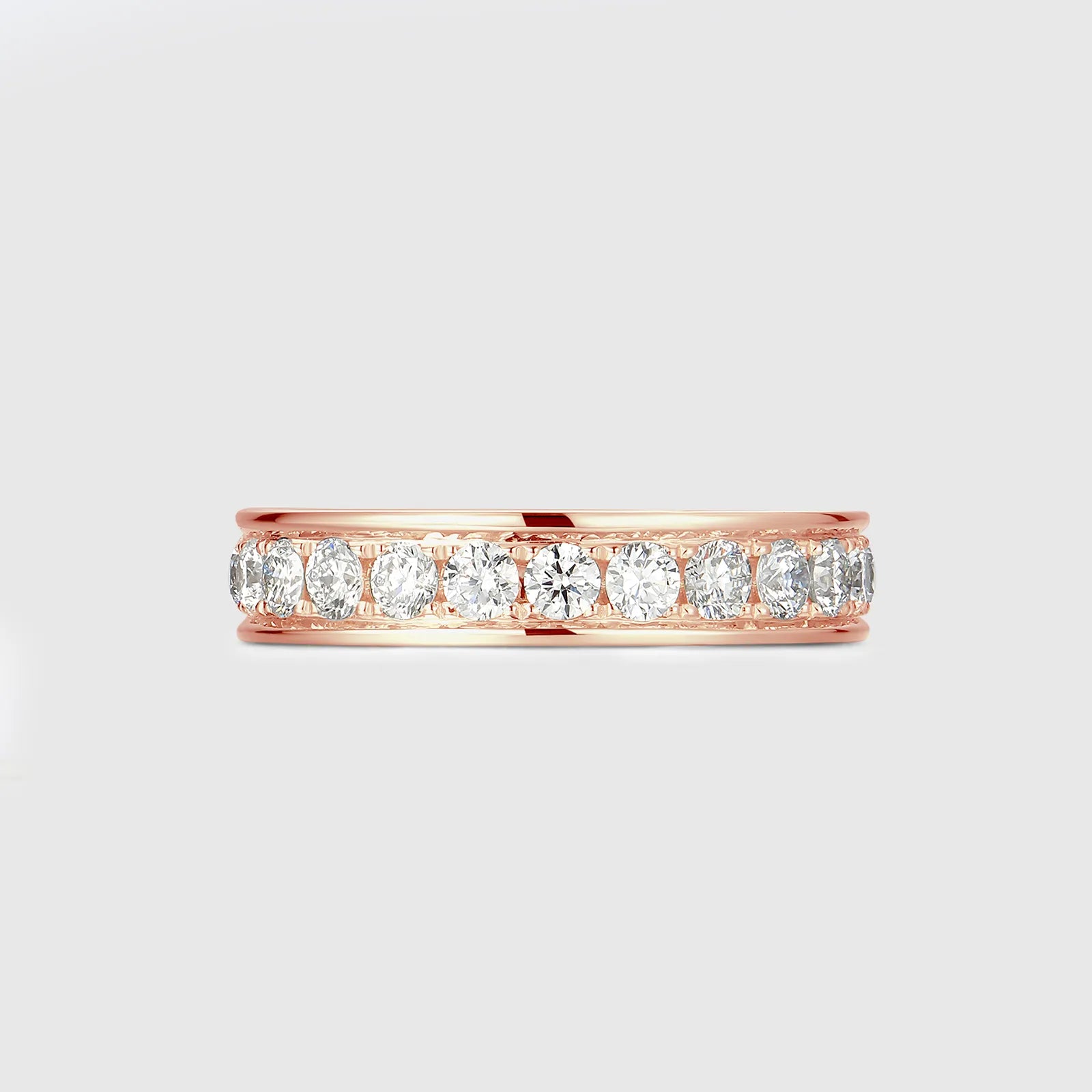 Multi-Gemstone Diamond Eternity Ring