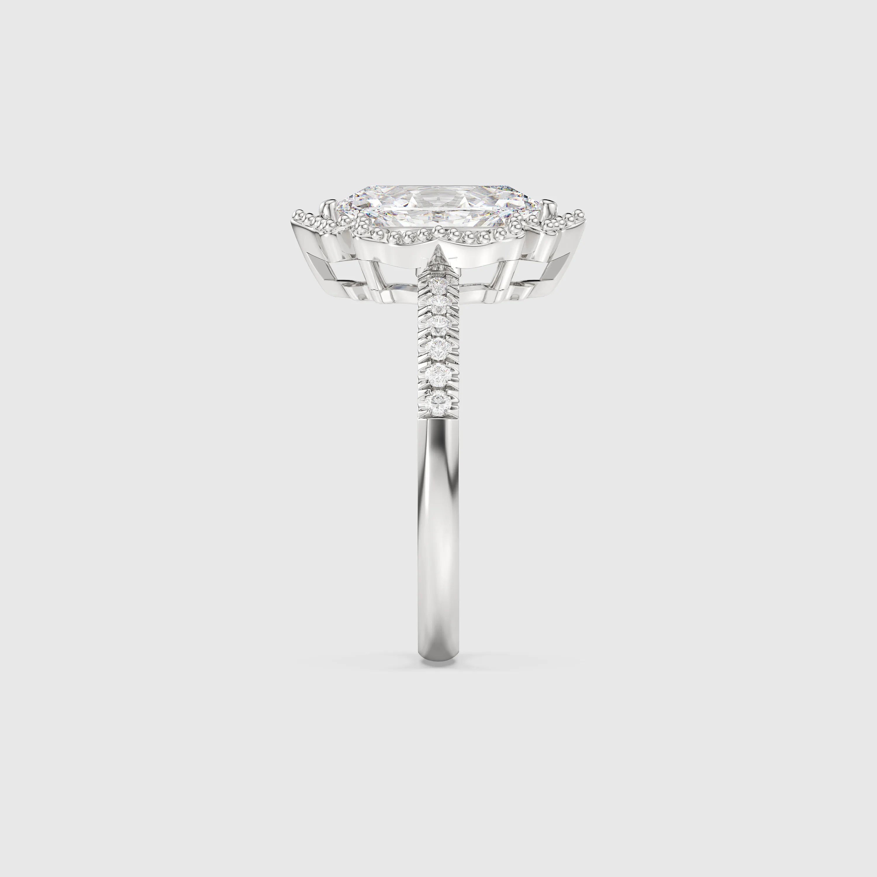 Bague de mariage avec diamant de laboratoire Royal Artistic Marquise de 1,0 ct