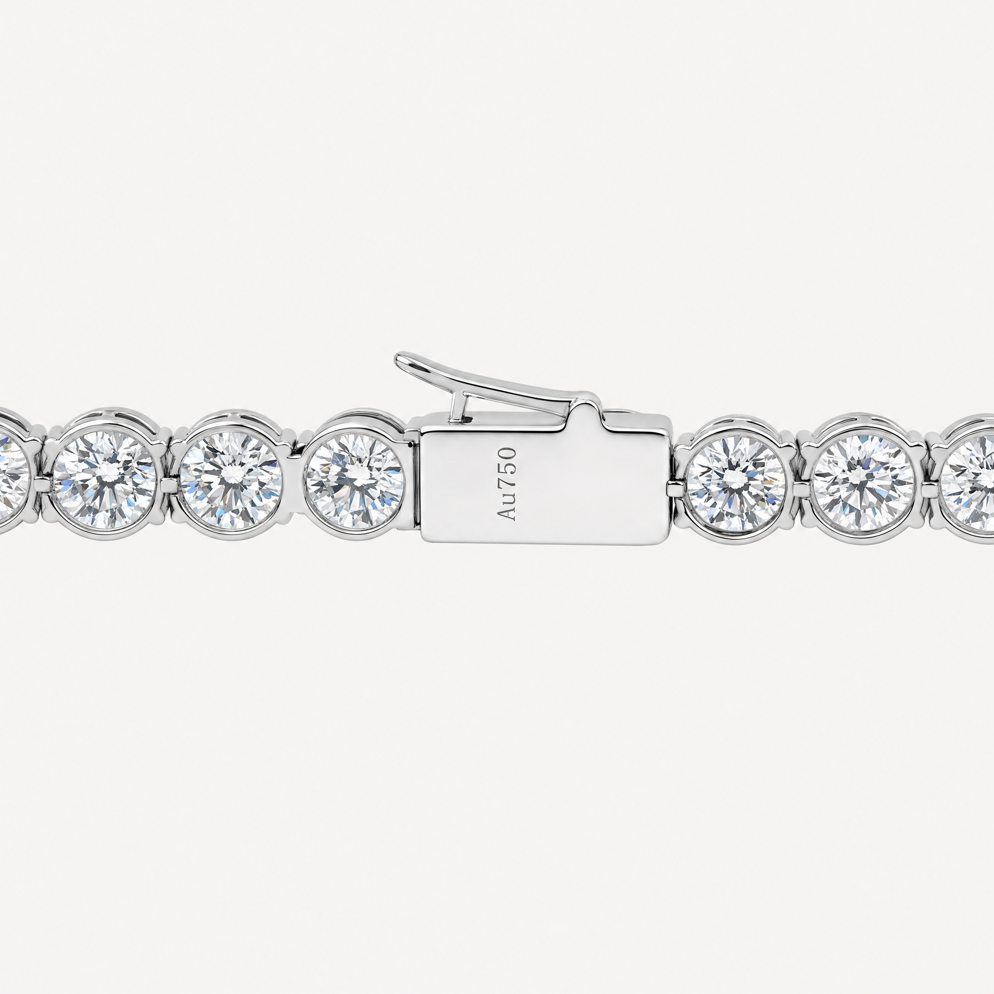8.5ct Round Lab Diamond Tennis Bracelet in Solid Gold