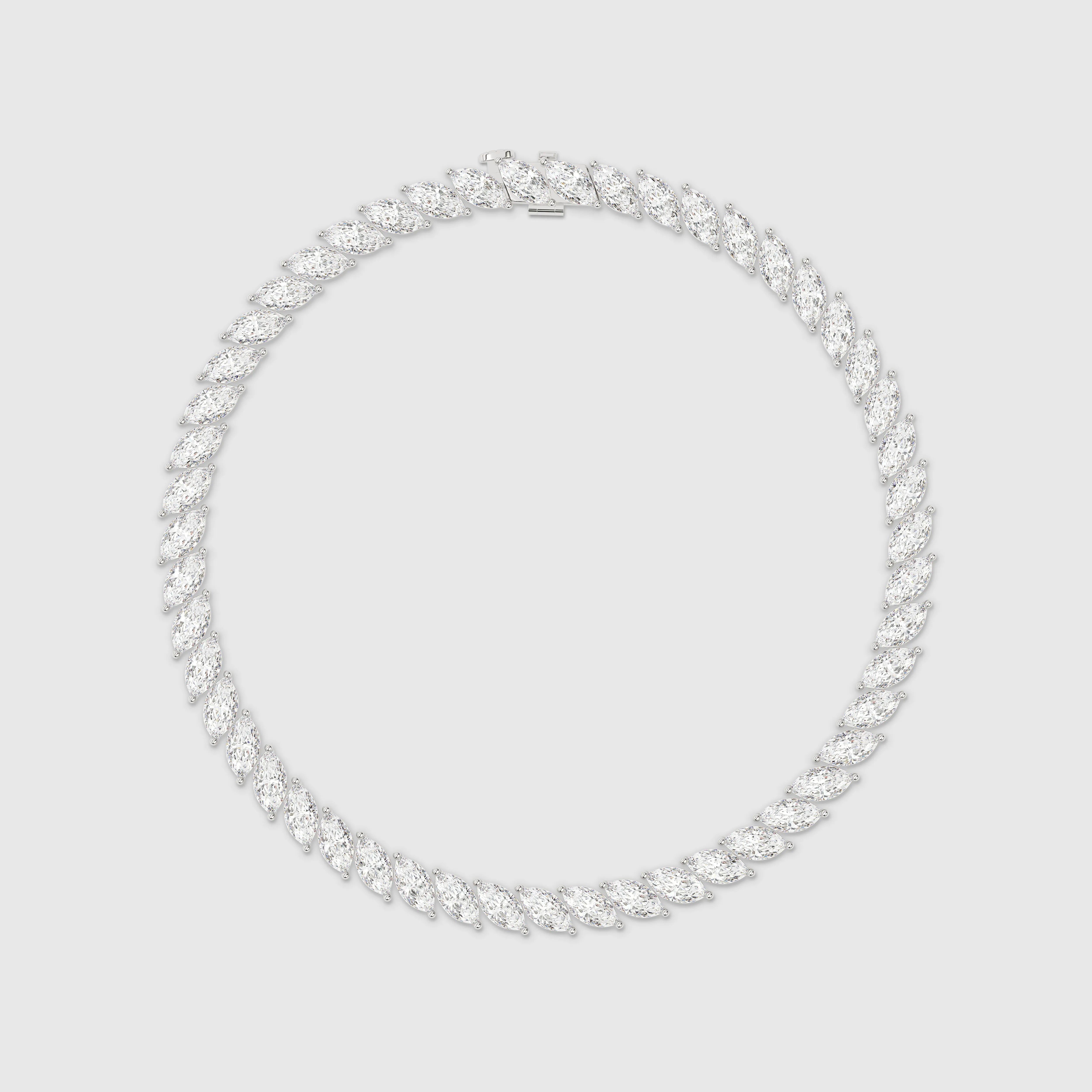 Natural Inspired Marquise Diamond Tennis Bracelet