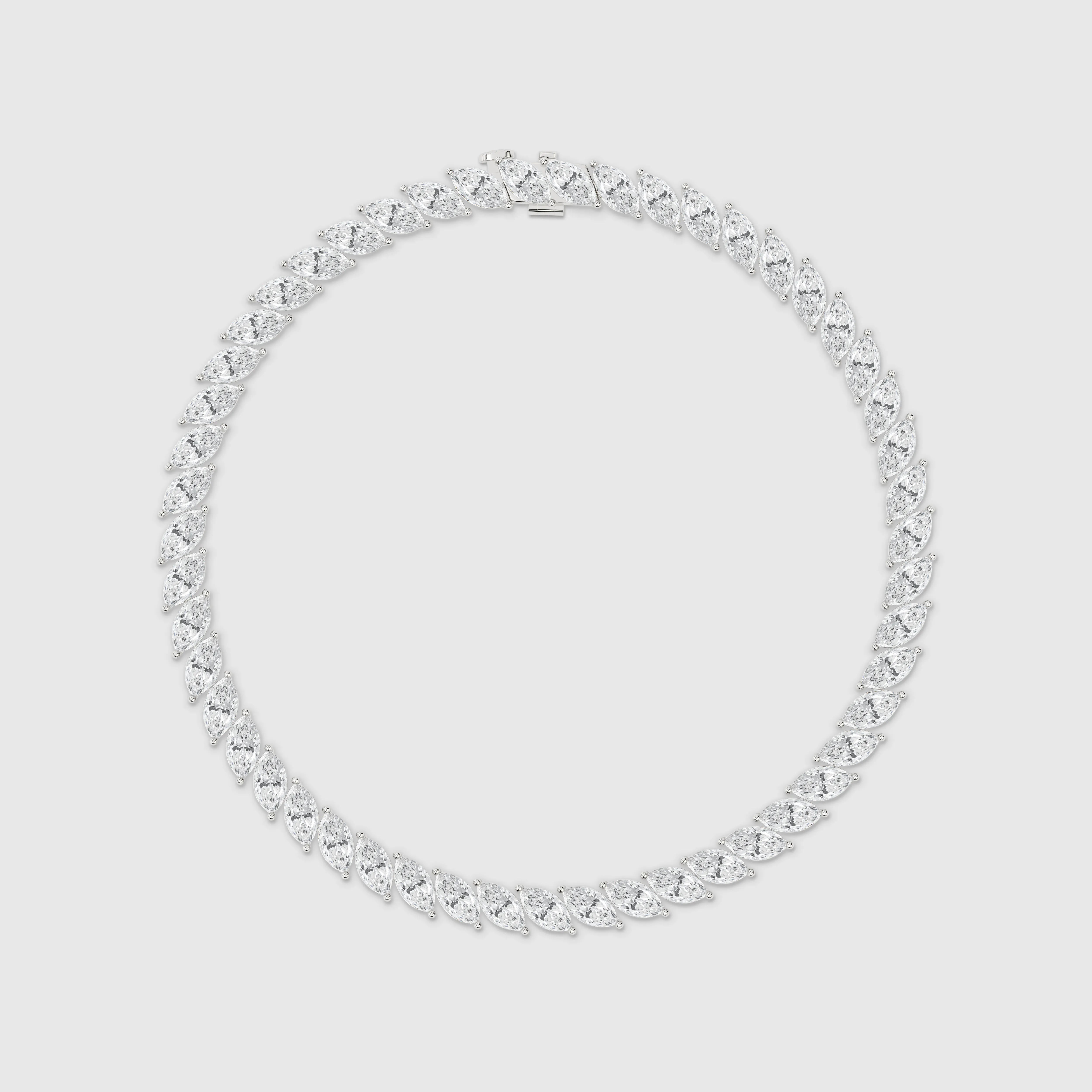 Natural Inspired Marquise Diamond Tennis Bracelet