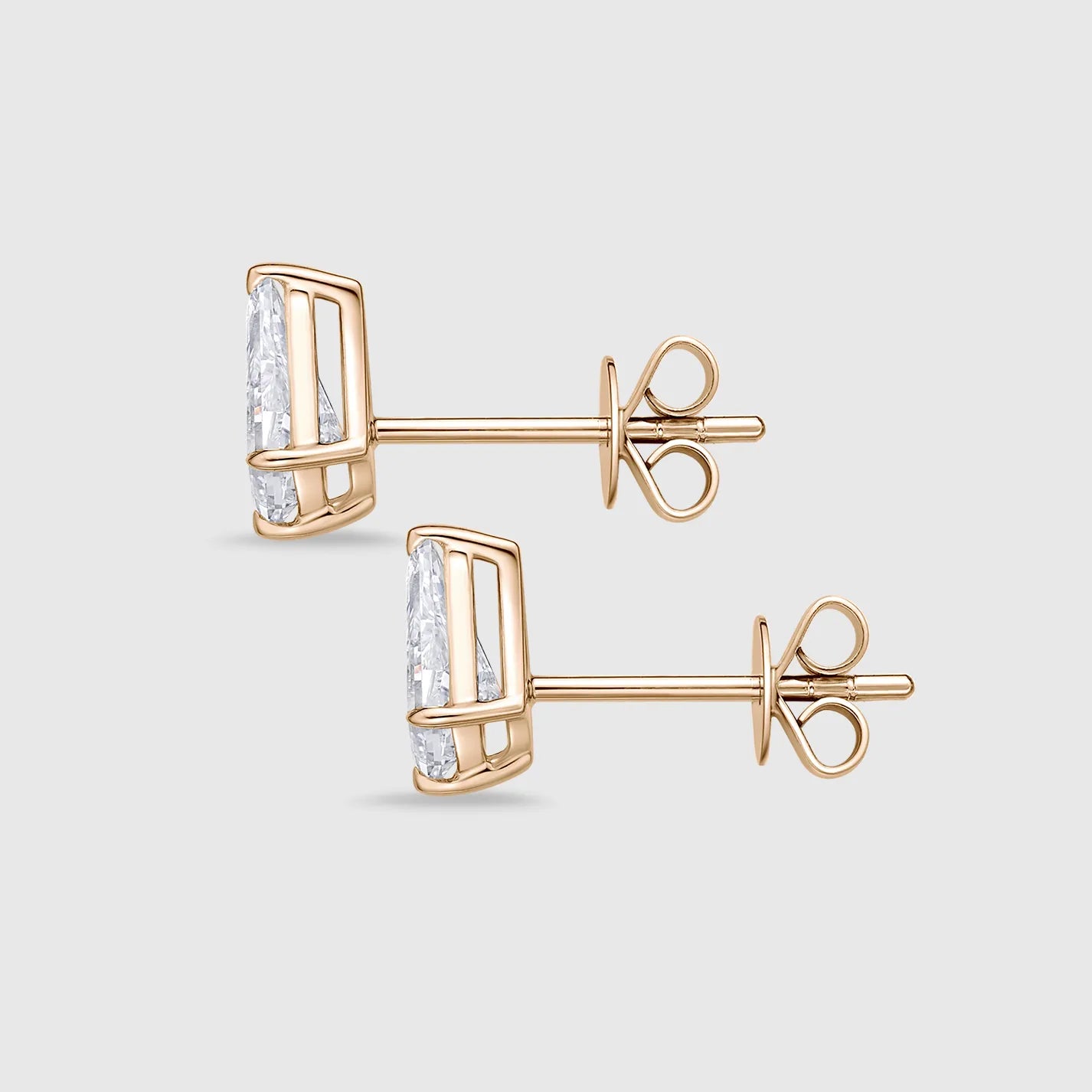 Kite Cut Diamond Stud Classic Earrings