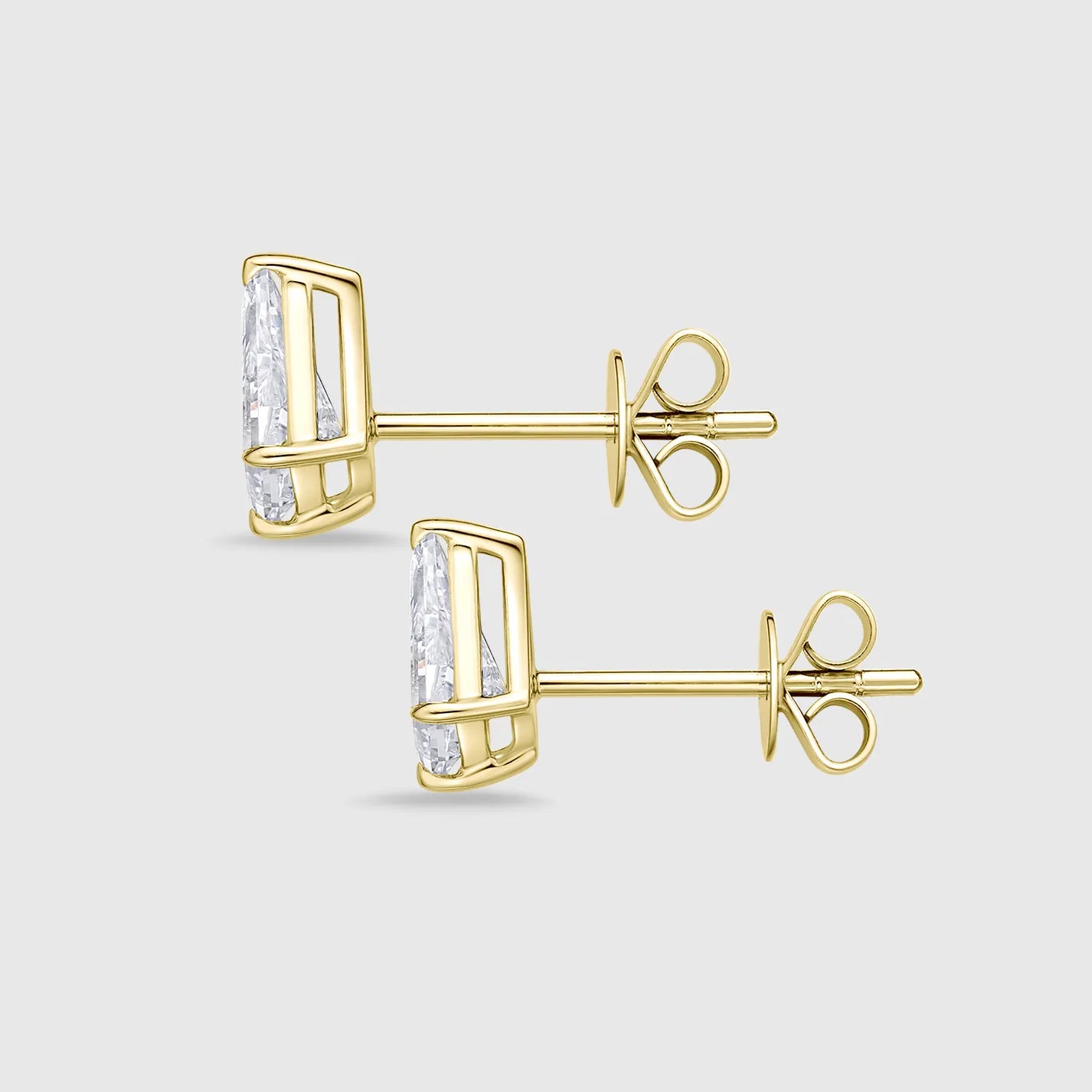 Kite Cut Diamond Stud Classic Earrings