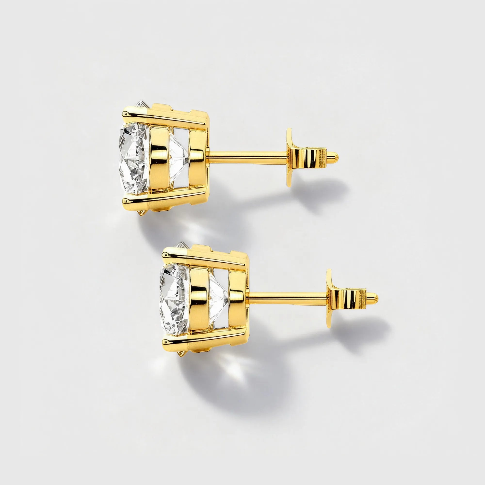 Round Cut Solitaire Lab Diamond Jewelry Set 1.5CT | Necklace & Stud Earrings