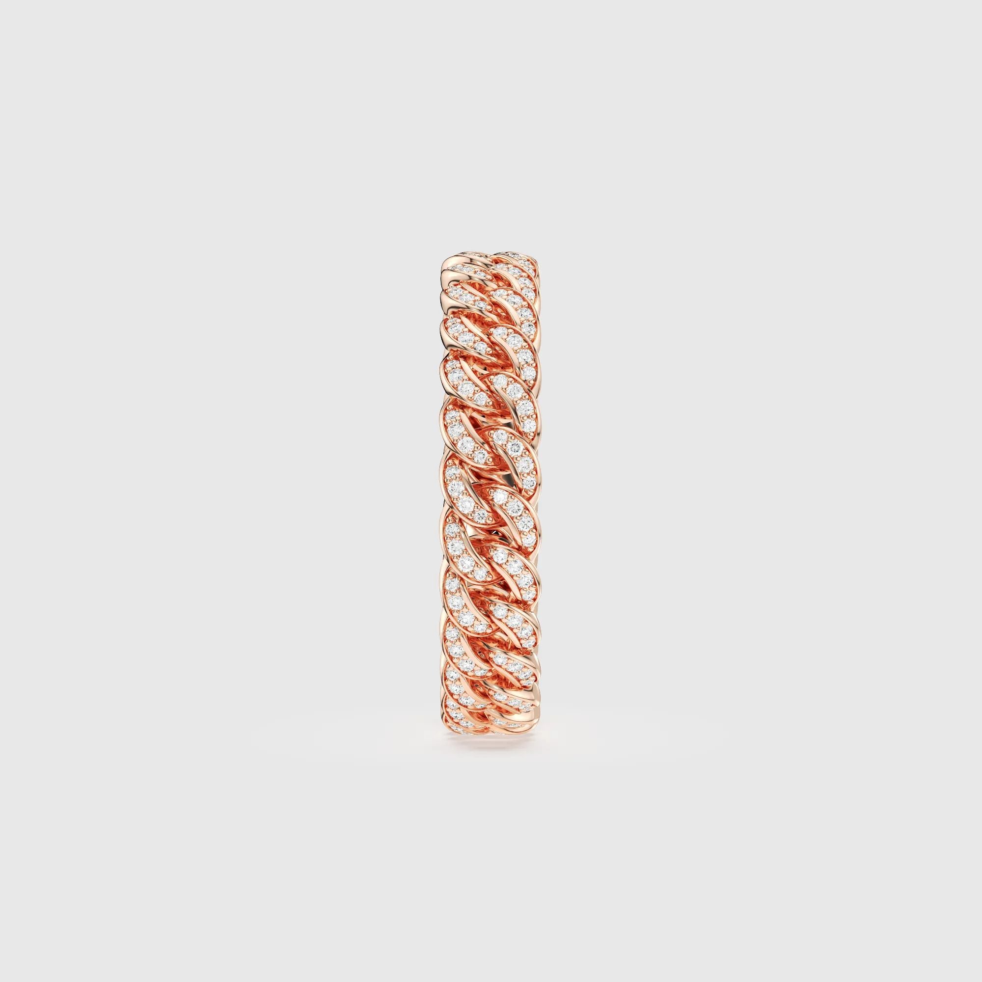 Eternal Diamond Cuban-Link Ring