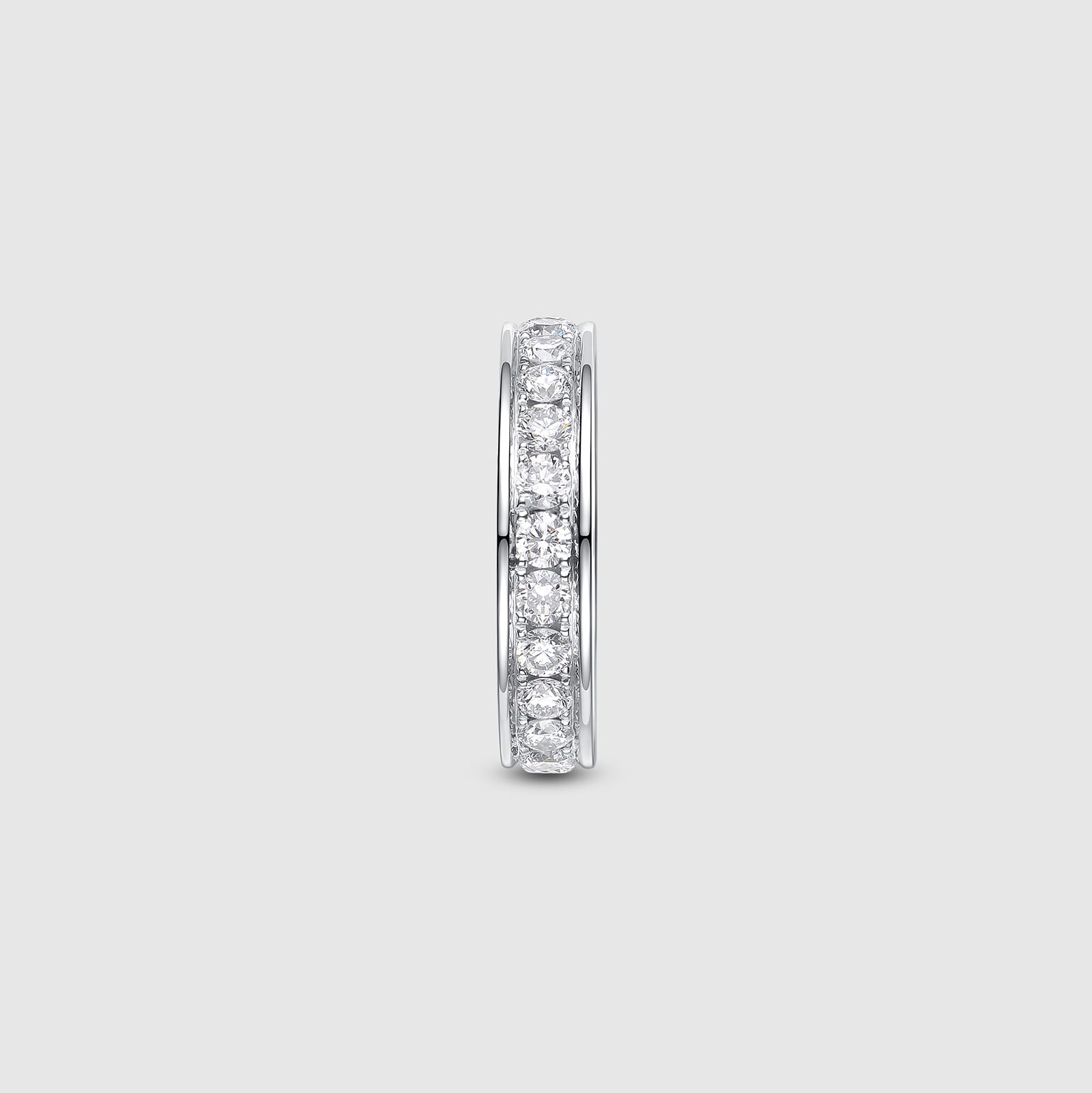 Diamond Eternity Ring with Multi-Colored Gemstones