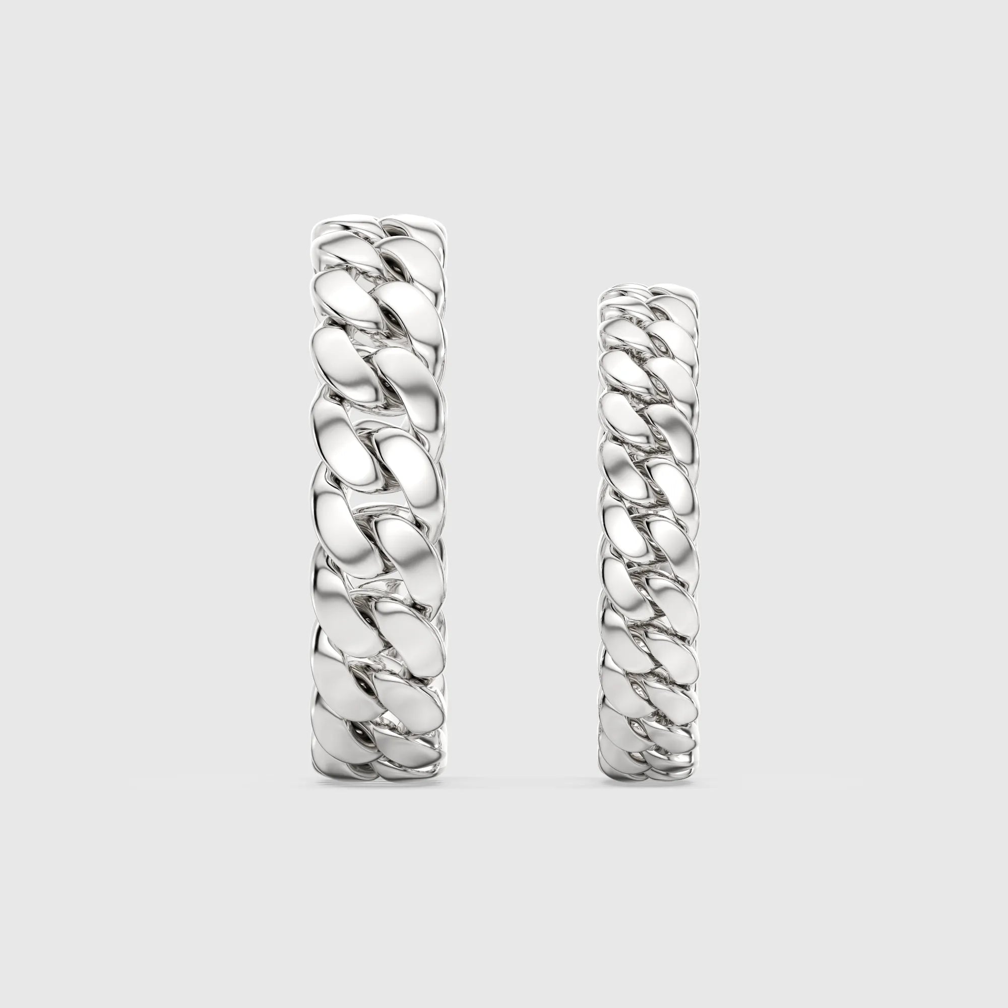 Cuban Eternity Couple Ring 2PCs