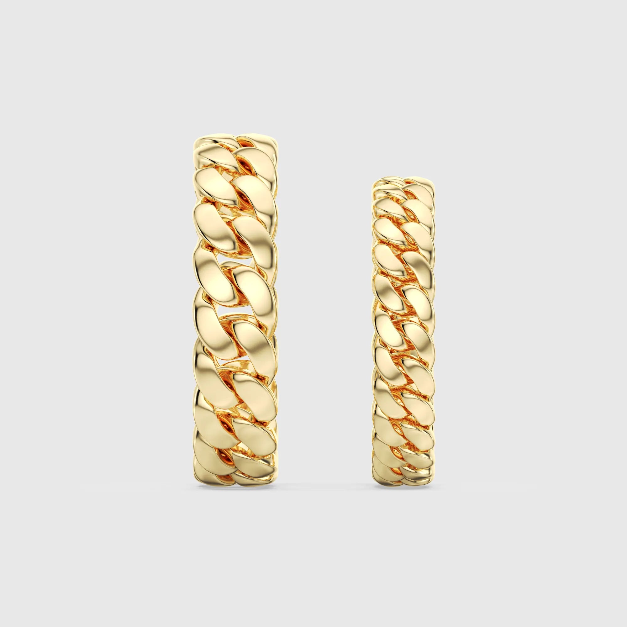 Cuban Eternity Couple Ring 2PCs