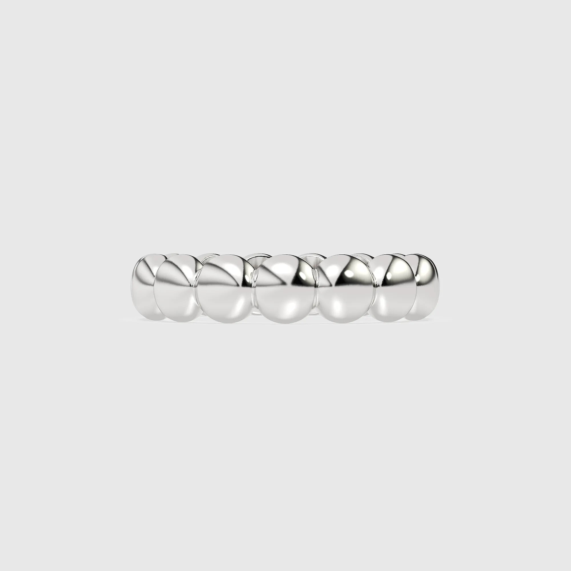 Classic Beaded Golden Ring For Him
