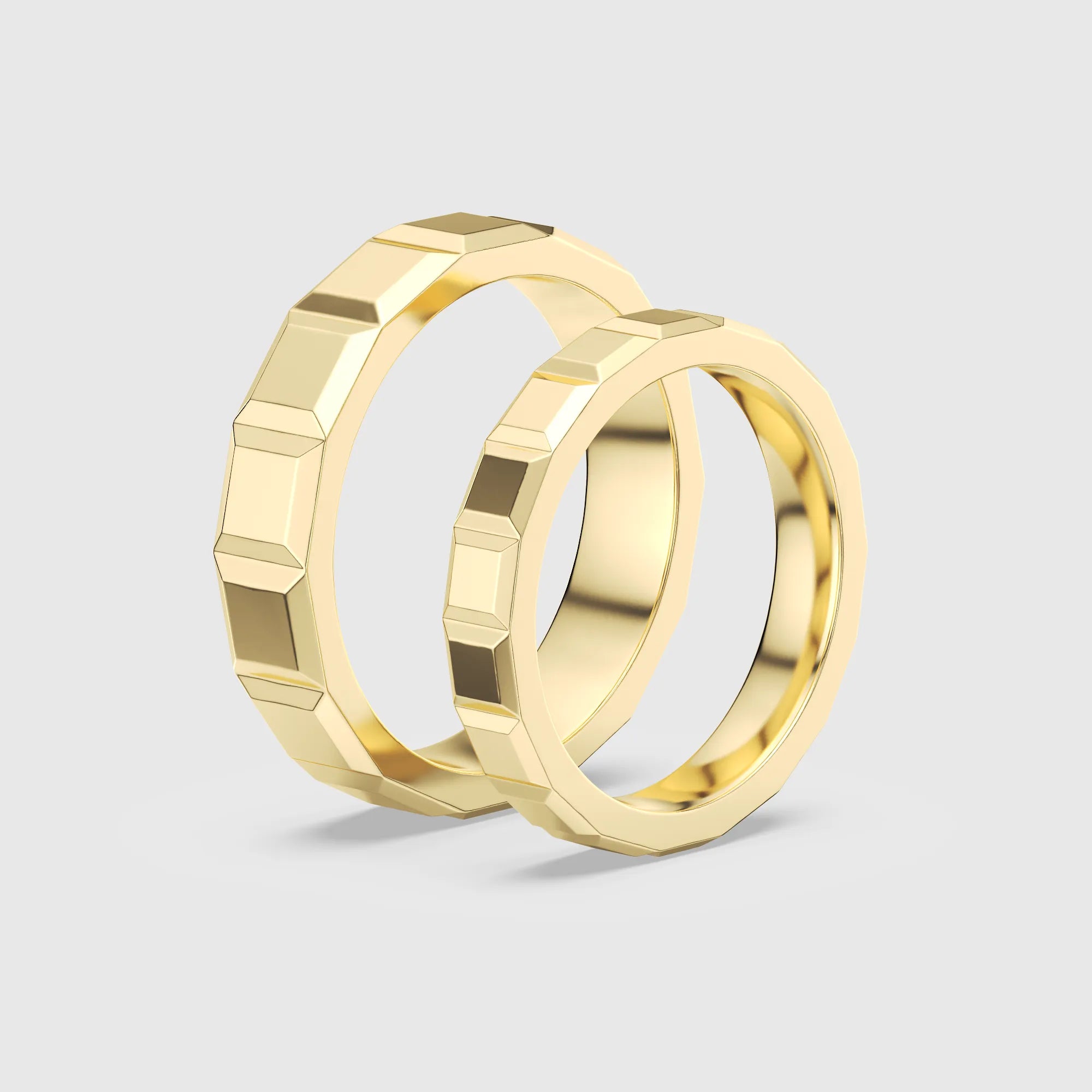 Modern Geometric Couple Ring 2PCs