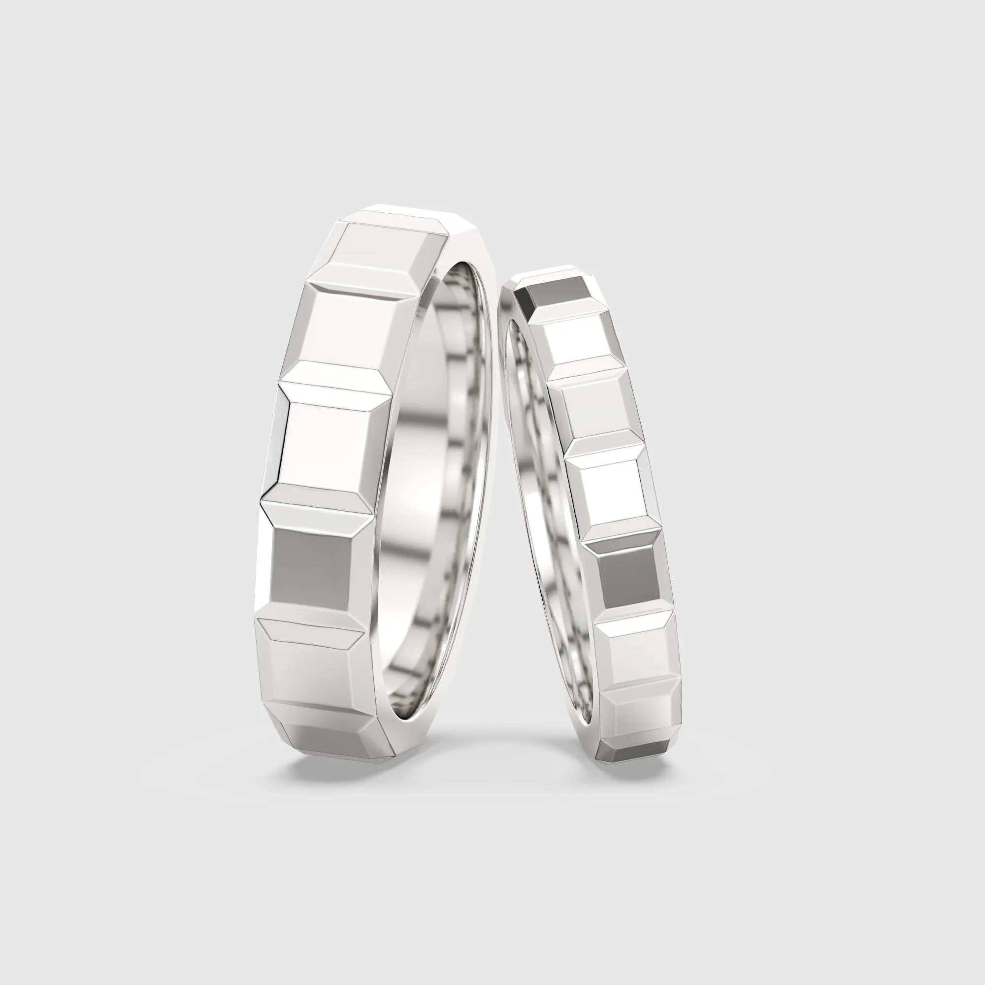 Modern Geometric Couple Ring 2PCs