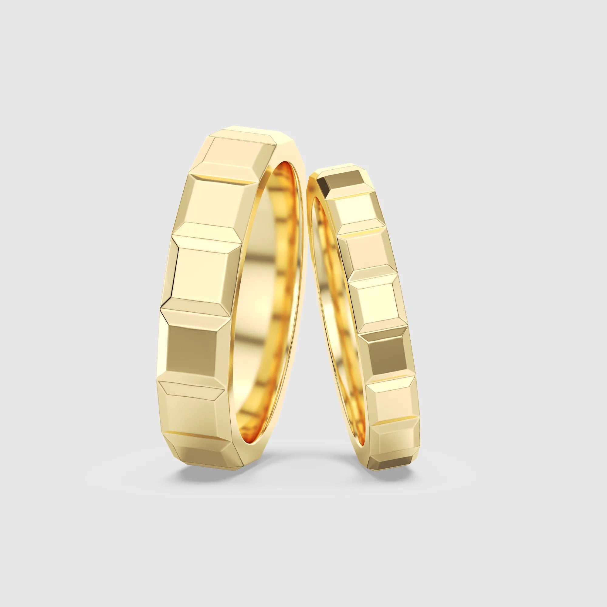 Modern Geometric Couple Ring 2PCs