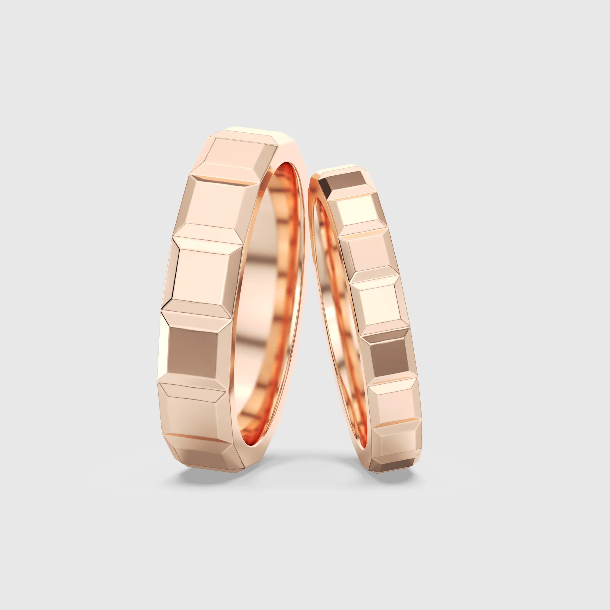 Modern Geometric Couple Ring 2PCs