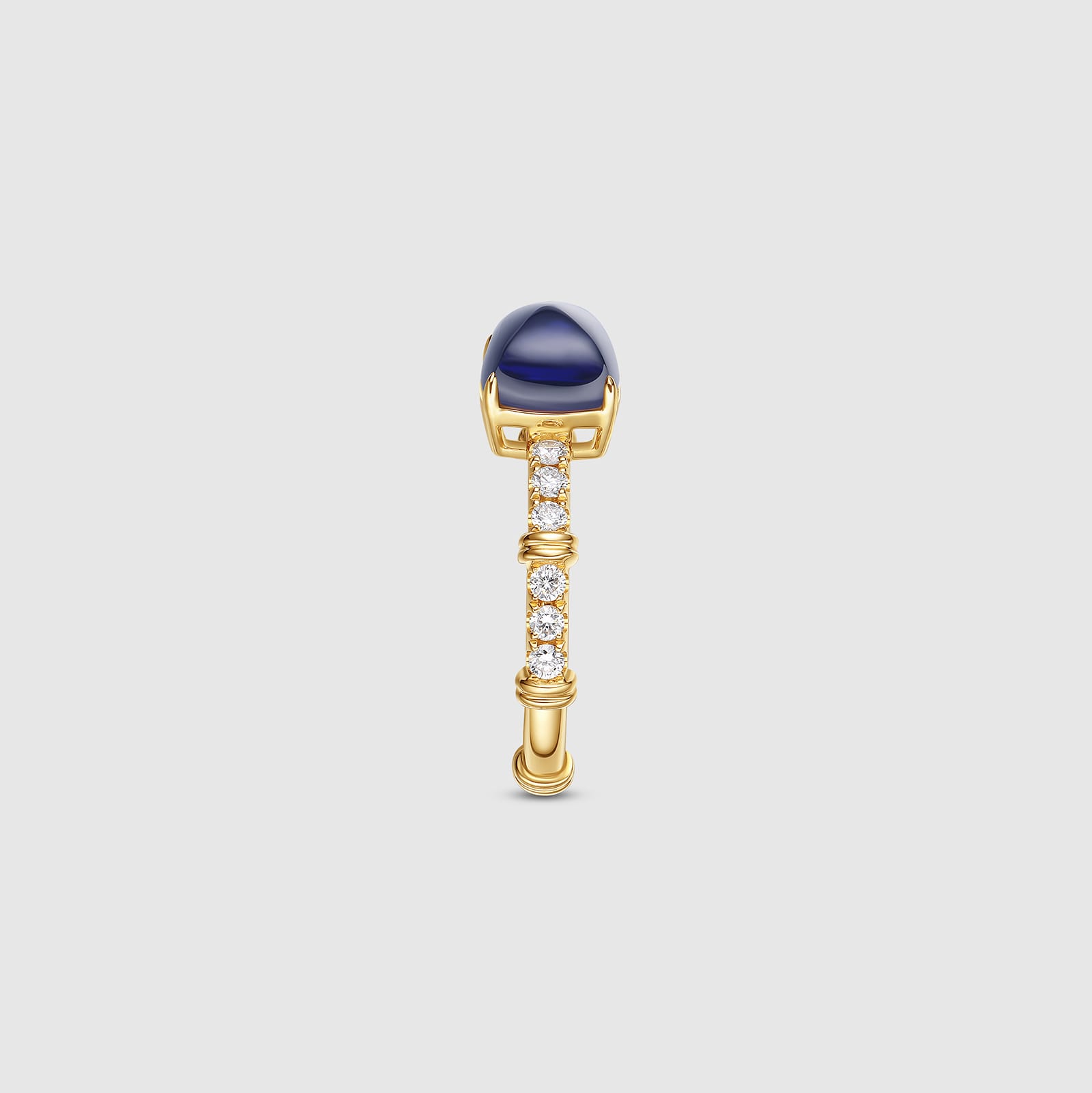 Double Love Series Sapphire and Diamond Ring