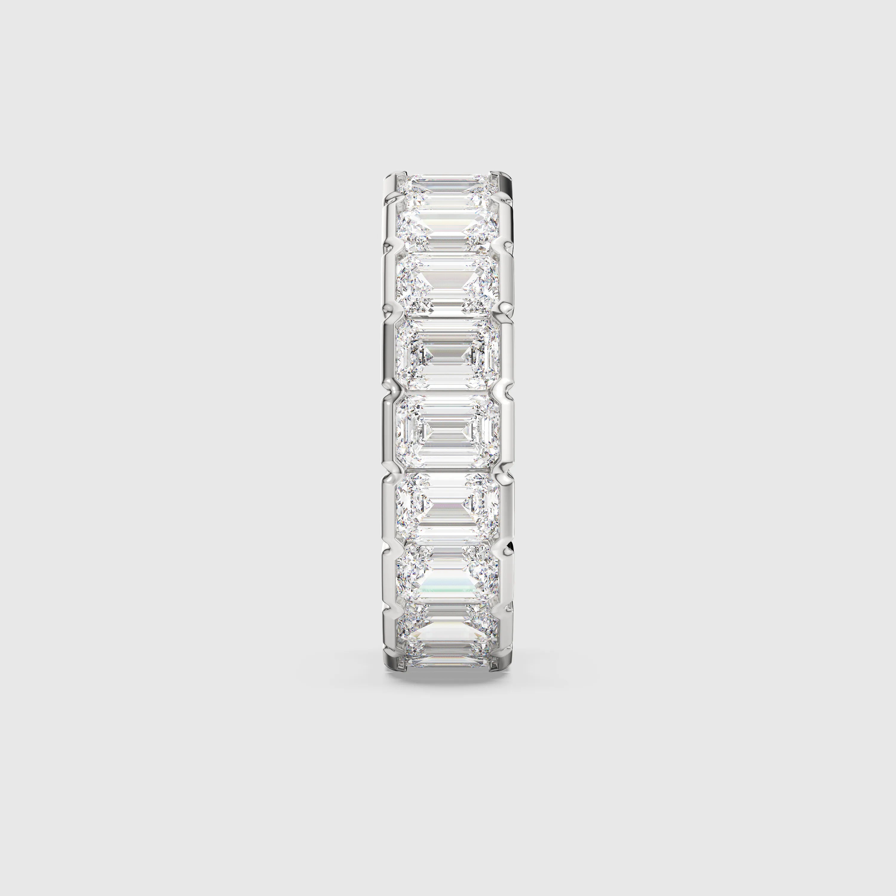 Modern Romance – Snag-Free Sparkle Emerald-Cut Lab Diamond Eternity Band