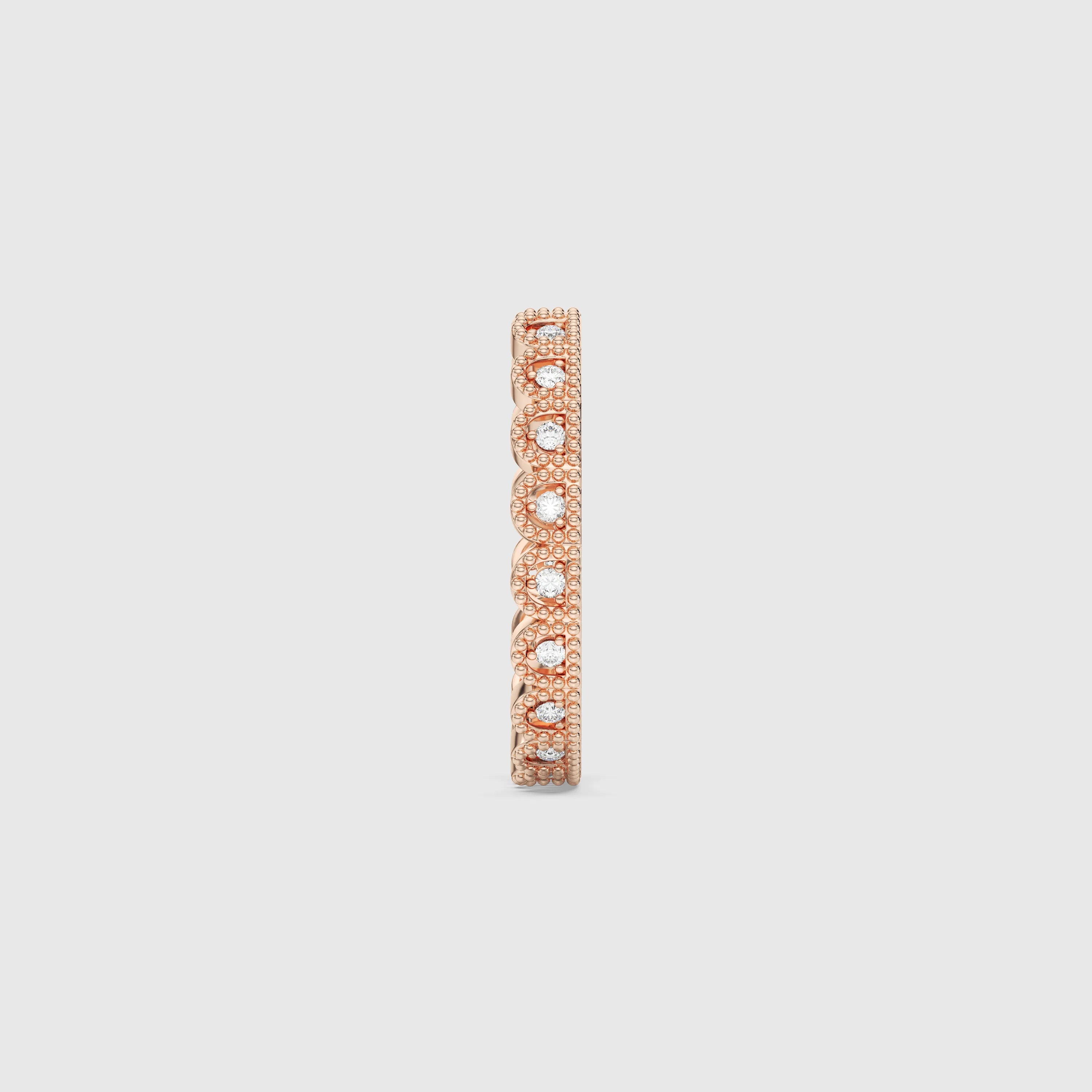 Bague minimaliste avec diamants en forme de poire et de rond