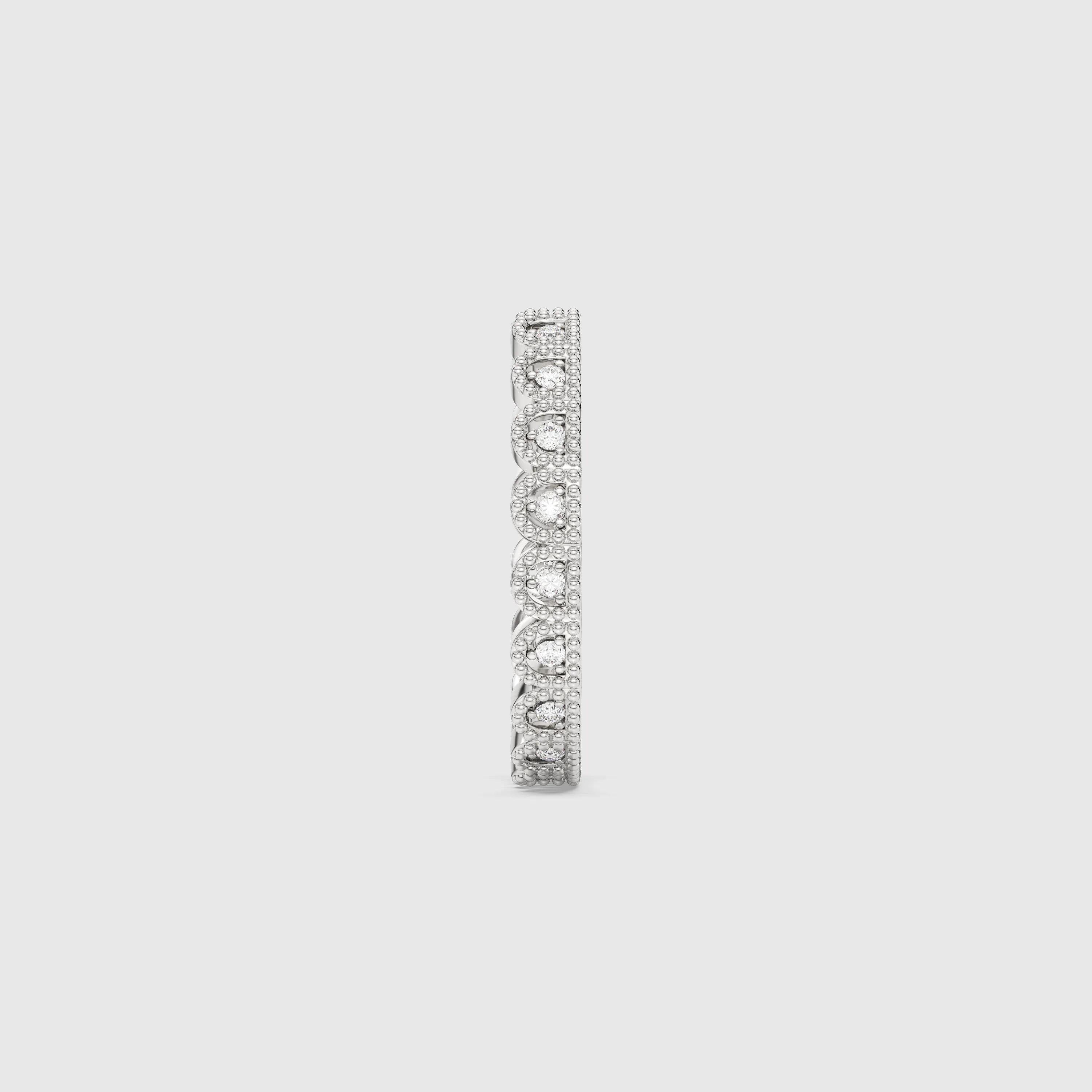 Bague minimaliste avec diamants en forme de poire et de rond