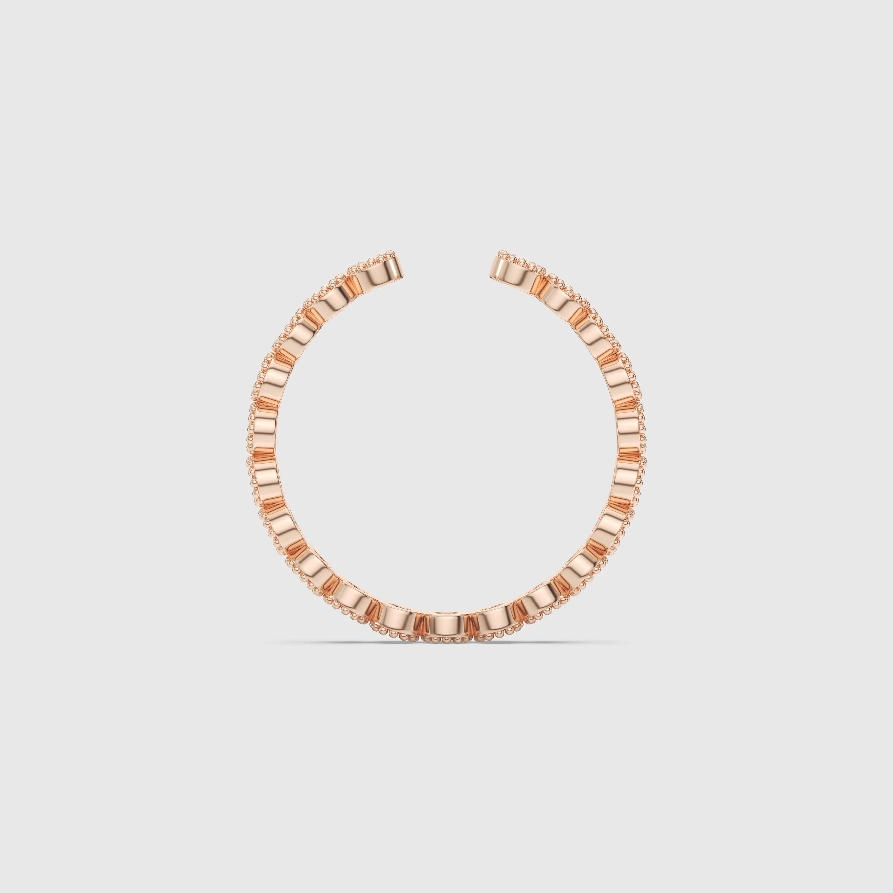Bague minimaliste avec diamants en forme de poire et de rond