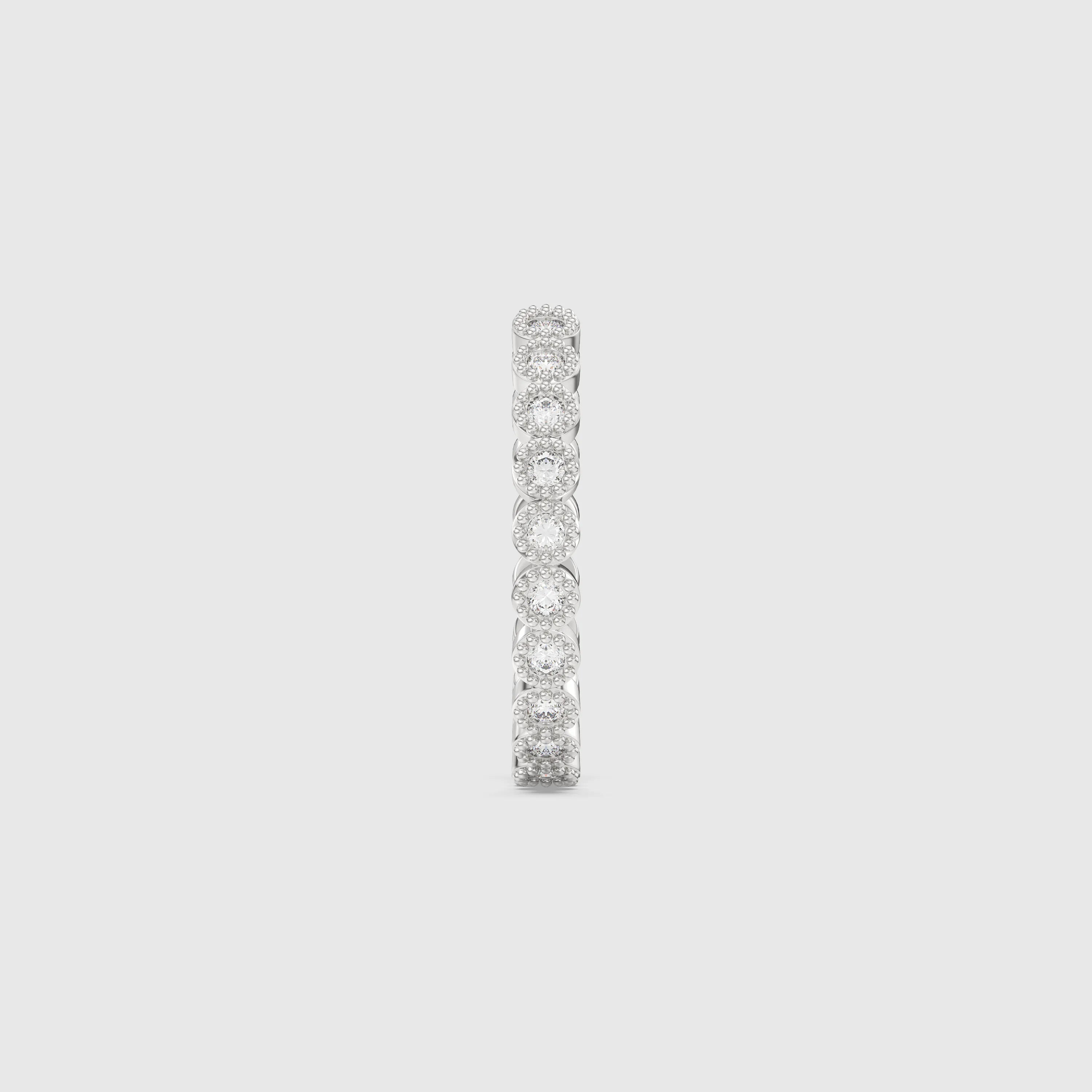 Bague minimaliste avec diamants en forme de poire et de rond