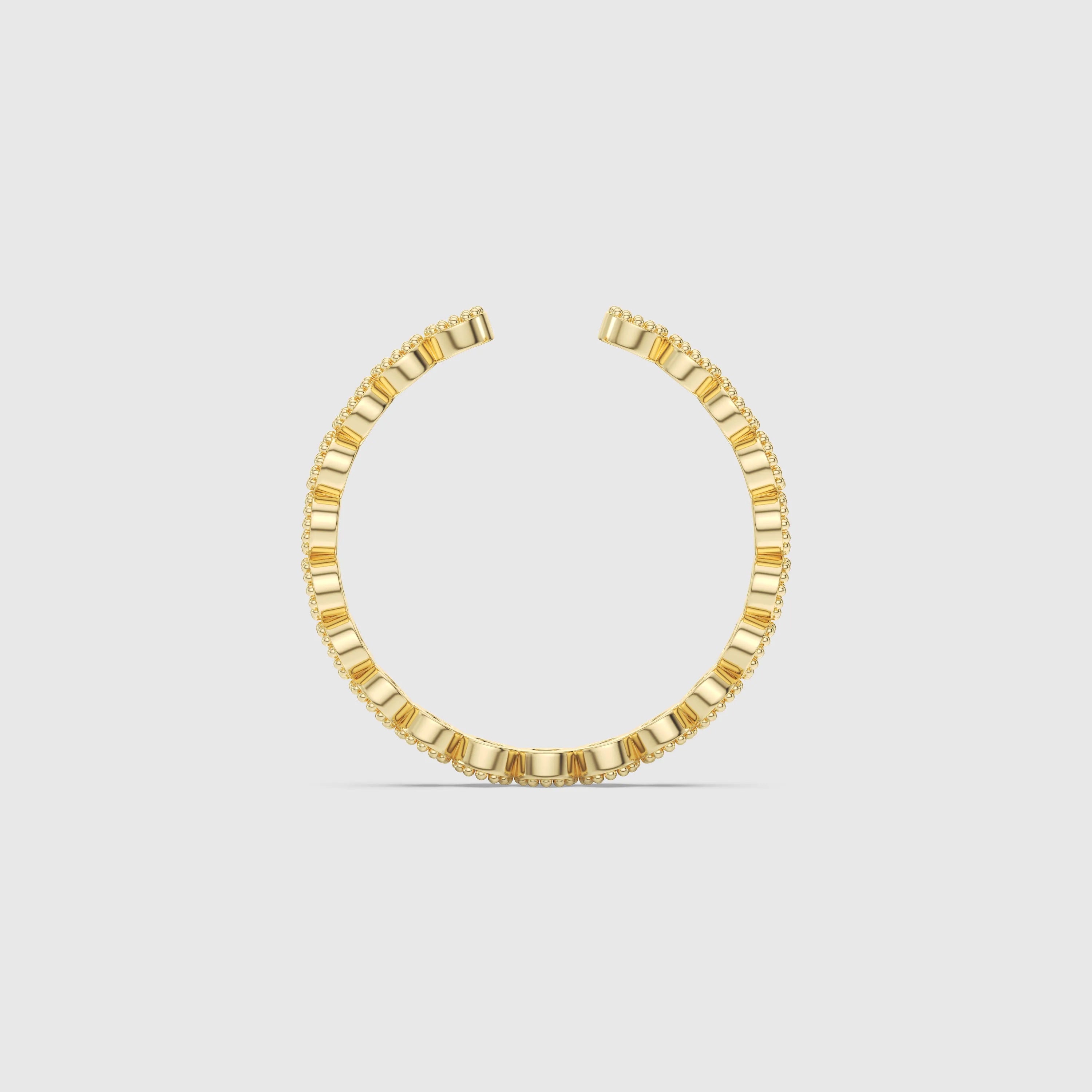 Bague minimaliste avec diamants en forme de poire et de rond