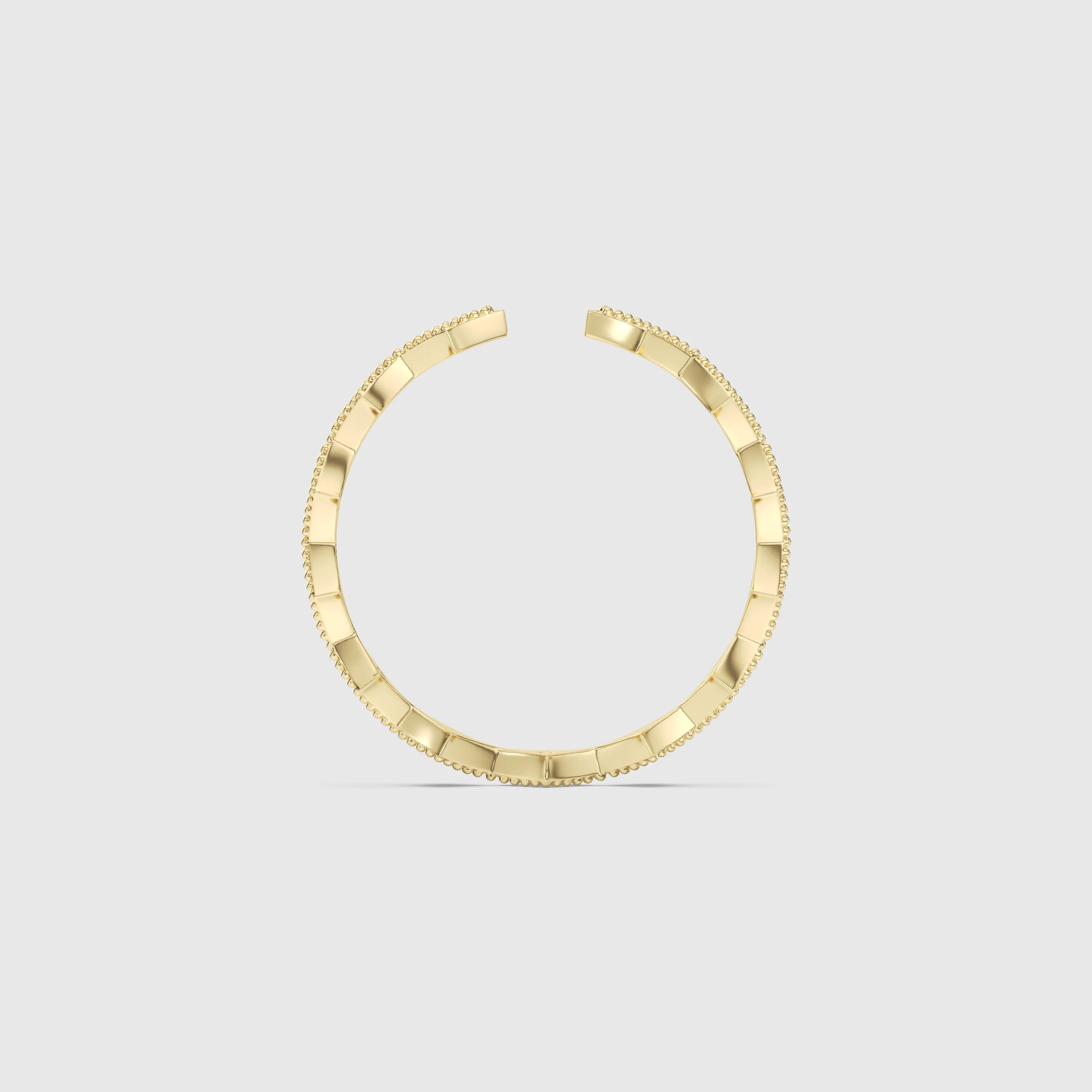 Bague minimaliste avec diamants en forme de poire et de rond
