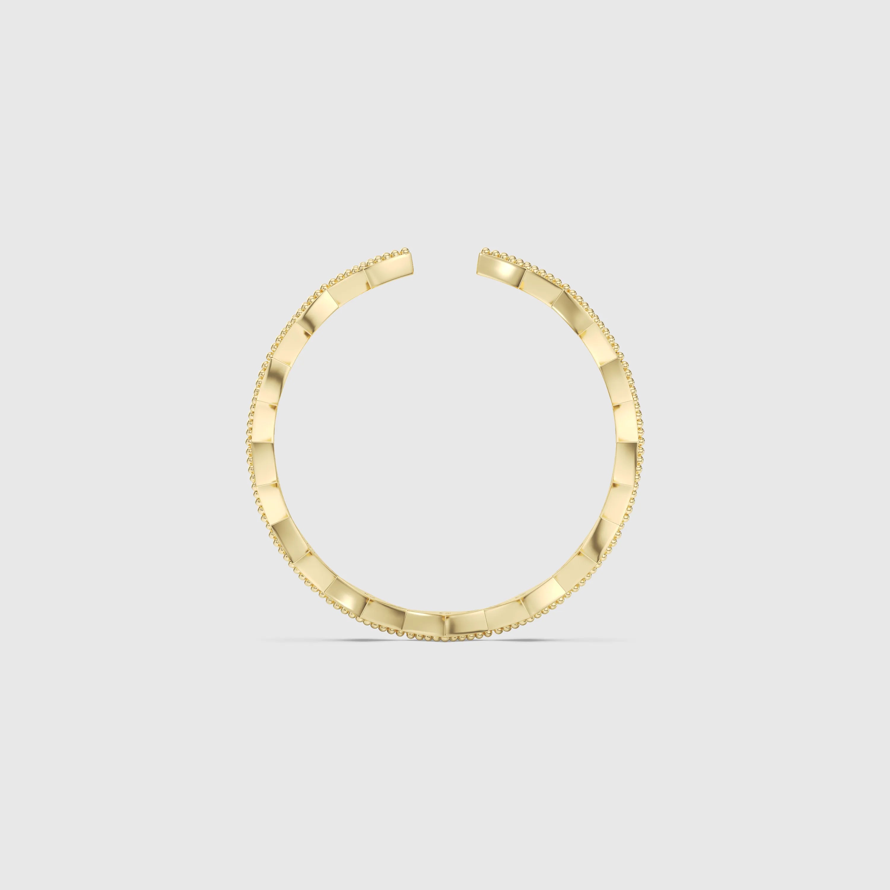 Bague minimaliste avec diamants en forme de poire et de rond