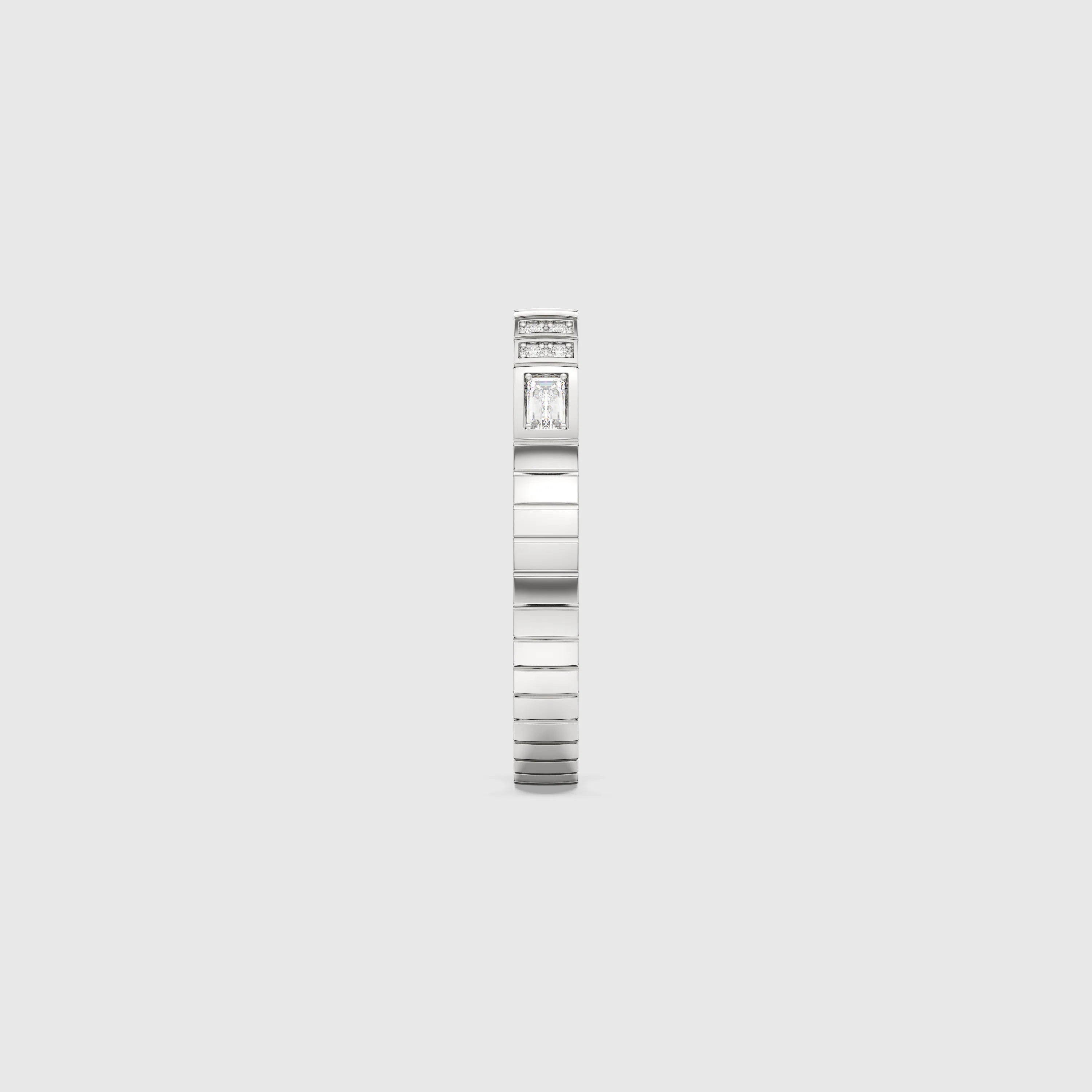 Bague minimaliste avec diamants en forme de poire et de rond