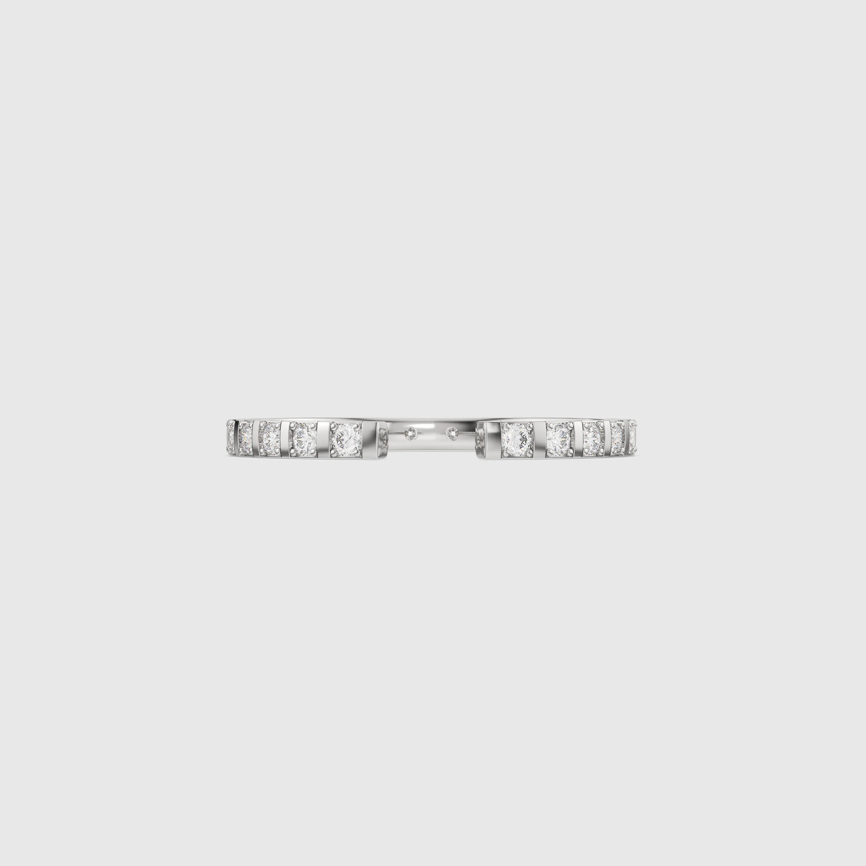 Channel Set Diamond Open Band