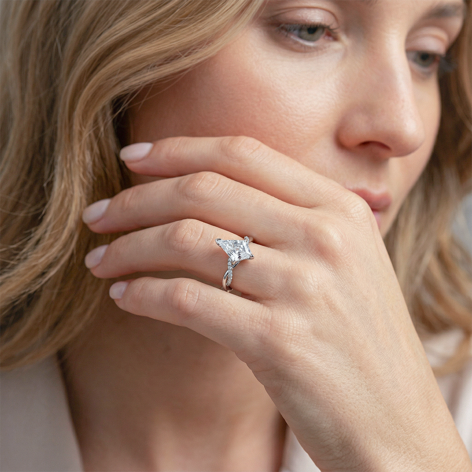 NEXUS Kite Pavé Lab Diamond Engagement Ring
