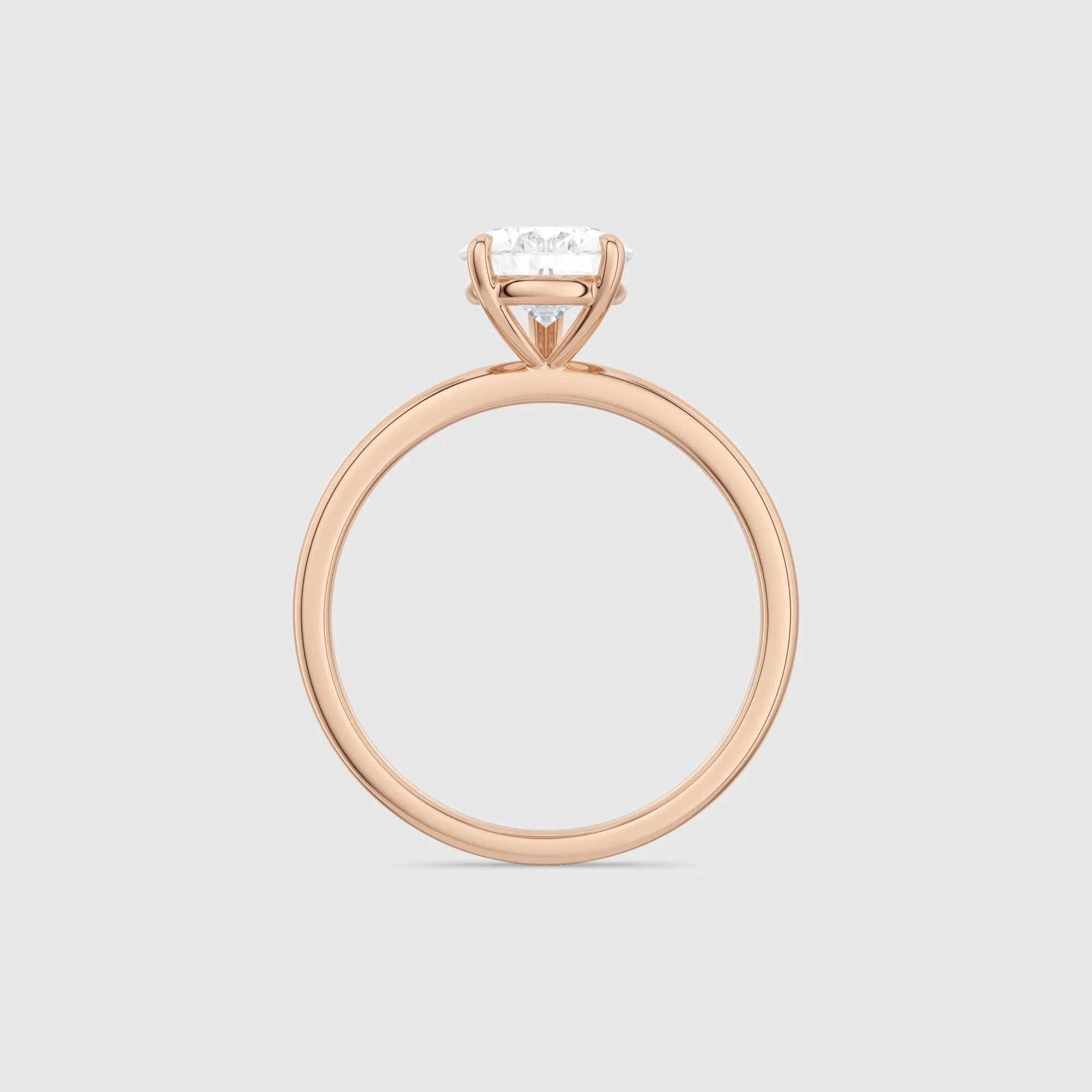 Pear-Shaped Lab-Grown Diamond Solitaire Engagement Ring