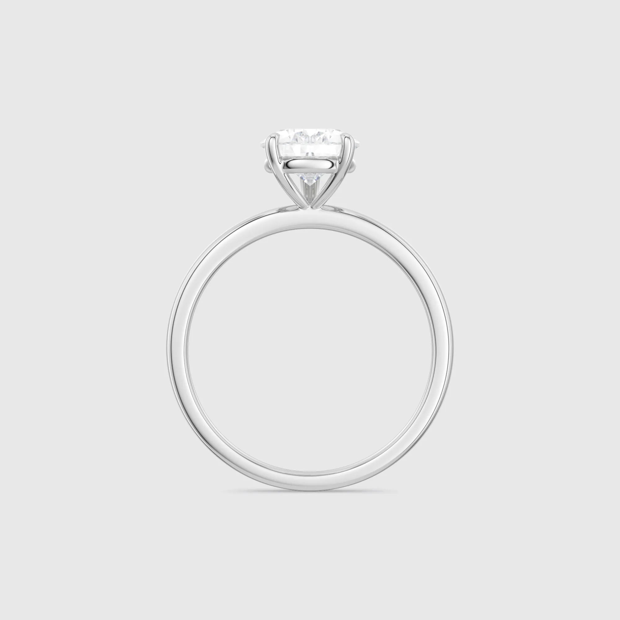 Pear-Shaped Lab-Grown Diamond Solitaire Engagement Ring