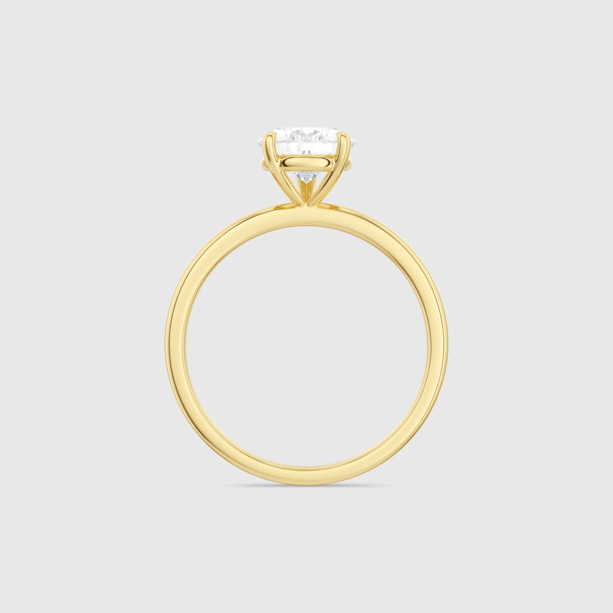 Pear-Shaped Lab-Grown Diamond Solitaire Engagement Ring