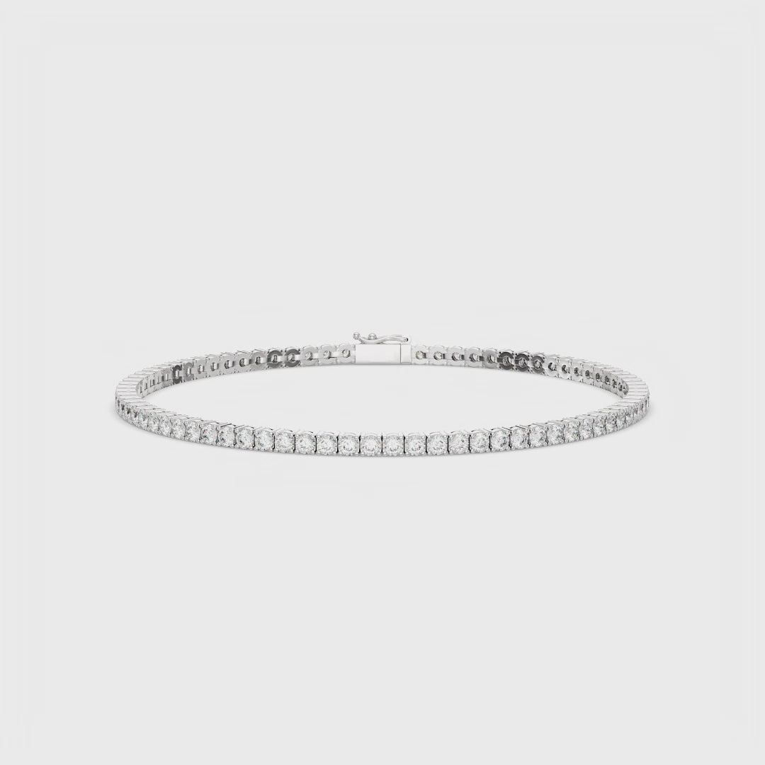 Bracelet tennis classique en diamant