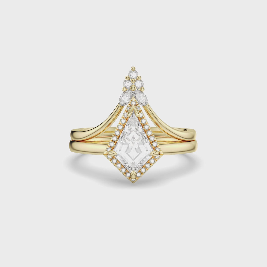 Celeste Kite Diamond Bridal Set 2pcs