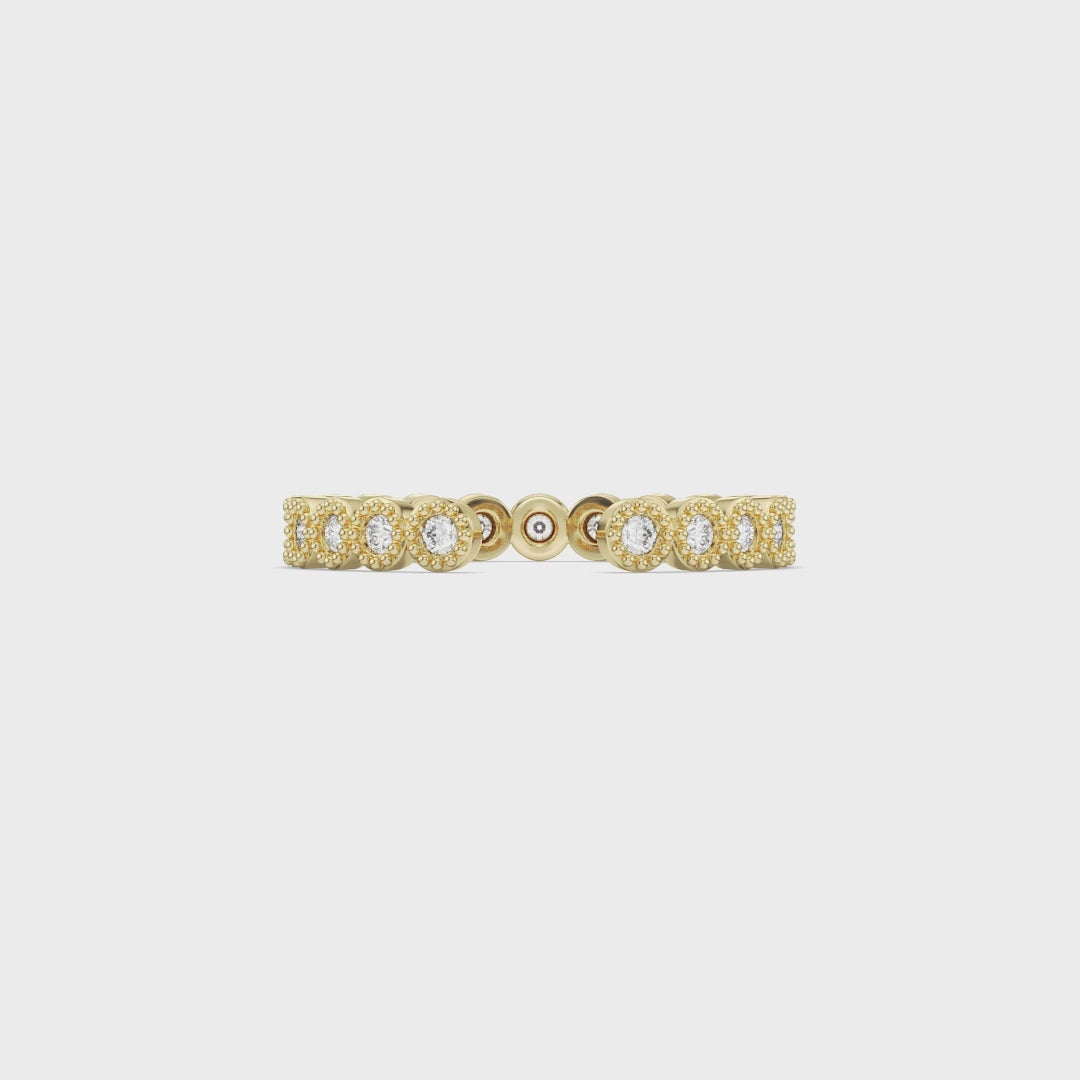 Bague minimaliste avec diamants en forme de poire et de rond