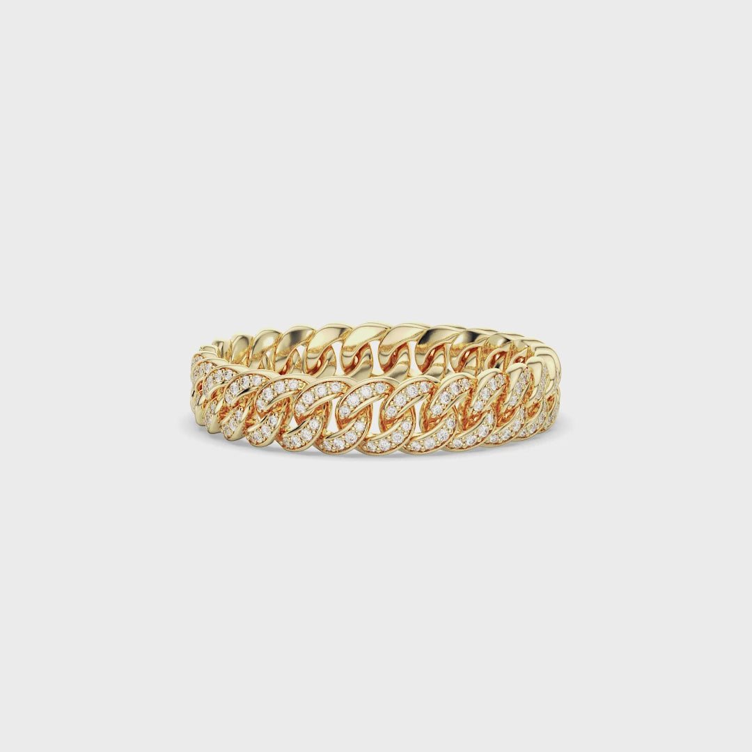 Eternal Diamond Cuban-Link Ring