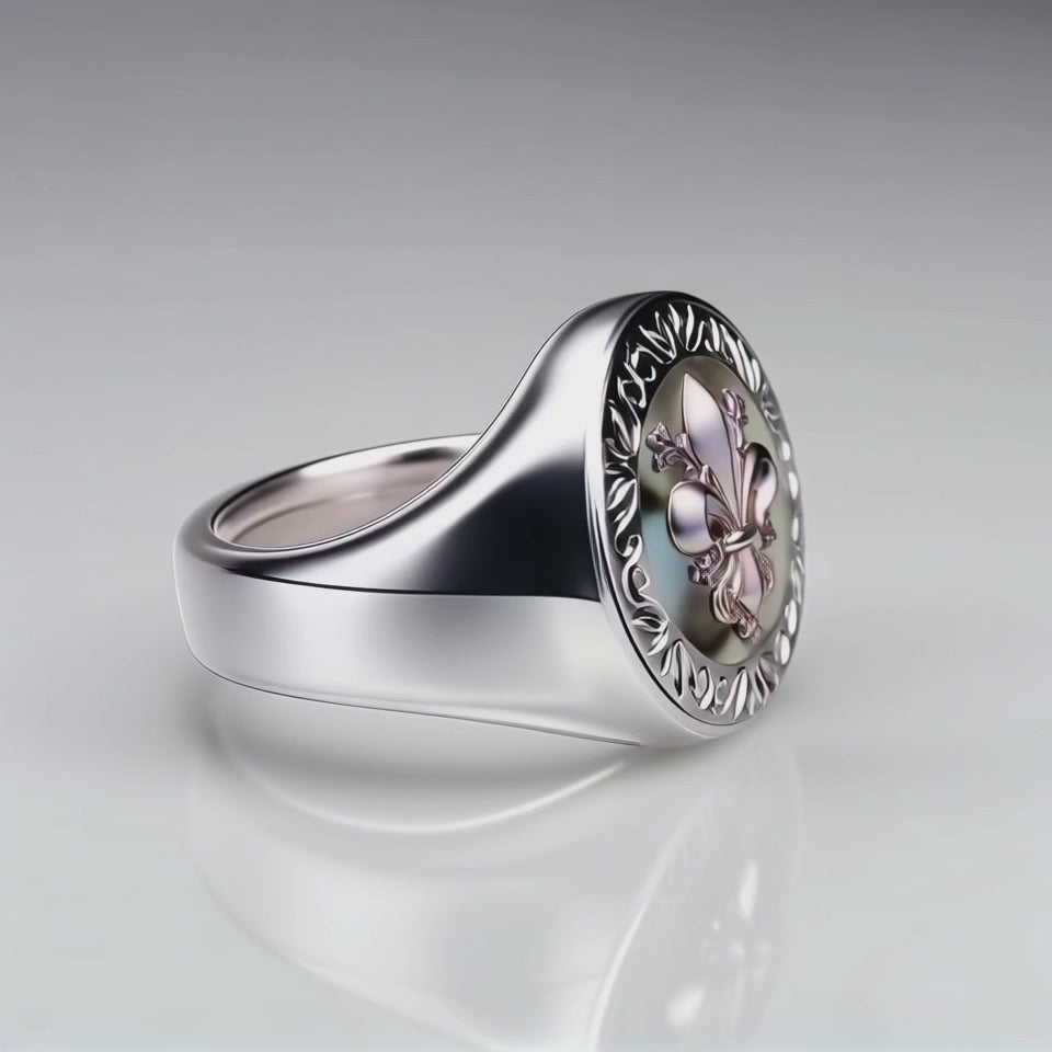 Bague de fiançailles avec diamant hexagonal vintage de 1,0 ct