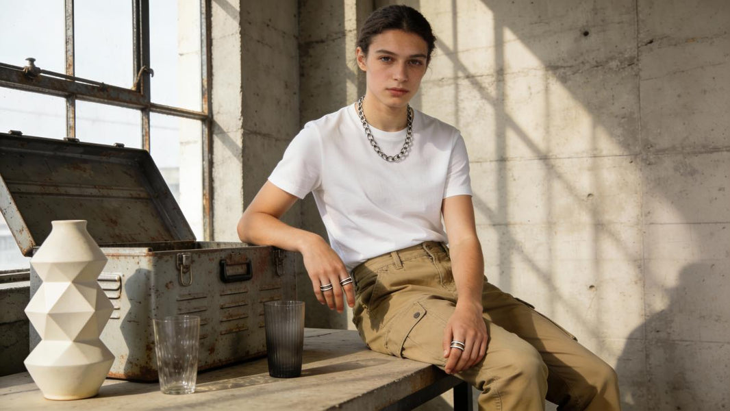 What Gender-Neutral Jewelry Fits a Casual Cargo Pants Look?