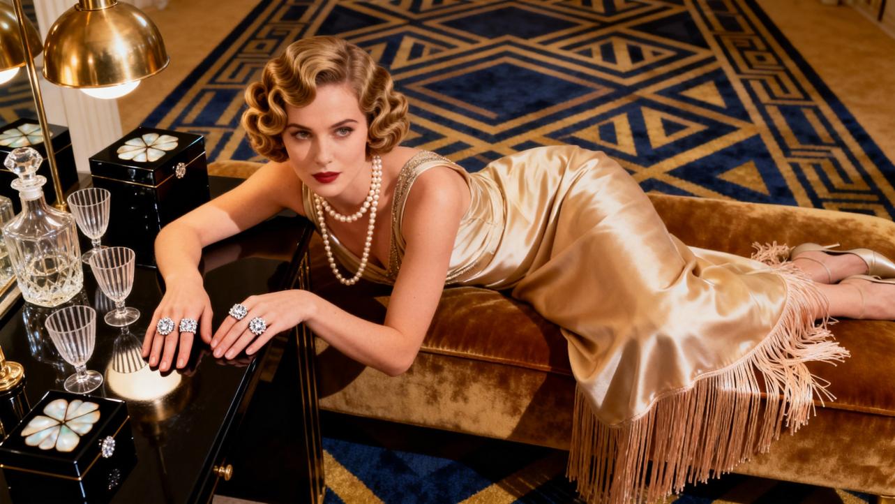 What Art Deco Jewelry Fits a Retro Shanghai Wedding Theme?