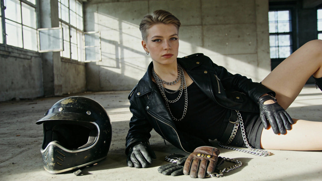 What Rock-Inspired Jewelry Complements a Leather Jacket?