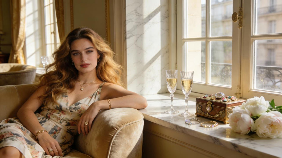 How to Simplify Jewelry Pairing for a Printed Dress