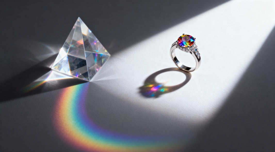 Lab-Created Rainbow Gemstone Rings: Multi-Colored Brilliance Collection