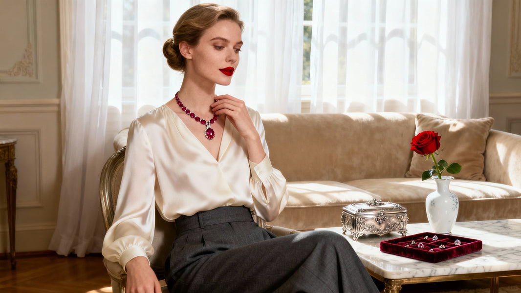 Red Lab‑Created Ruby Necklaces: Bold Statement Jewelry Collection