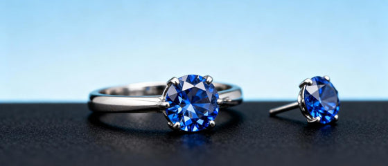 Lab-Created Sapphire Ring and Earring Sets: Matching Gemstone Jewelry