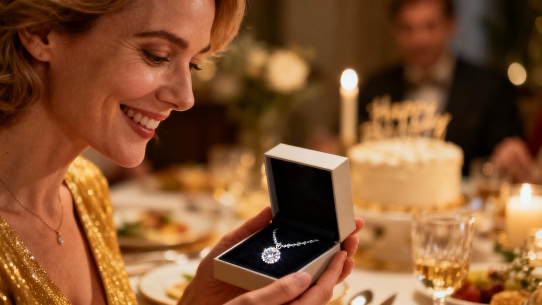 Moissanite Necklaces for Birthdays: Sparkling Presents That Shine