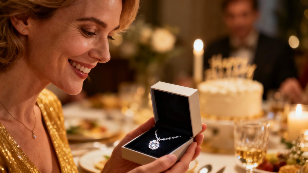 Moissanite Necklaces for Birthdays: Sparkling Presents That Shine