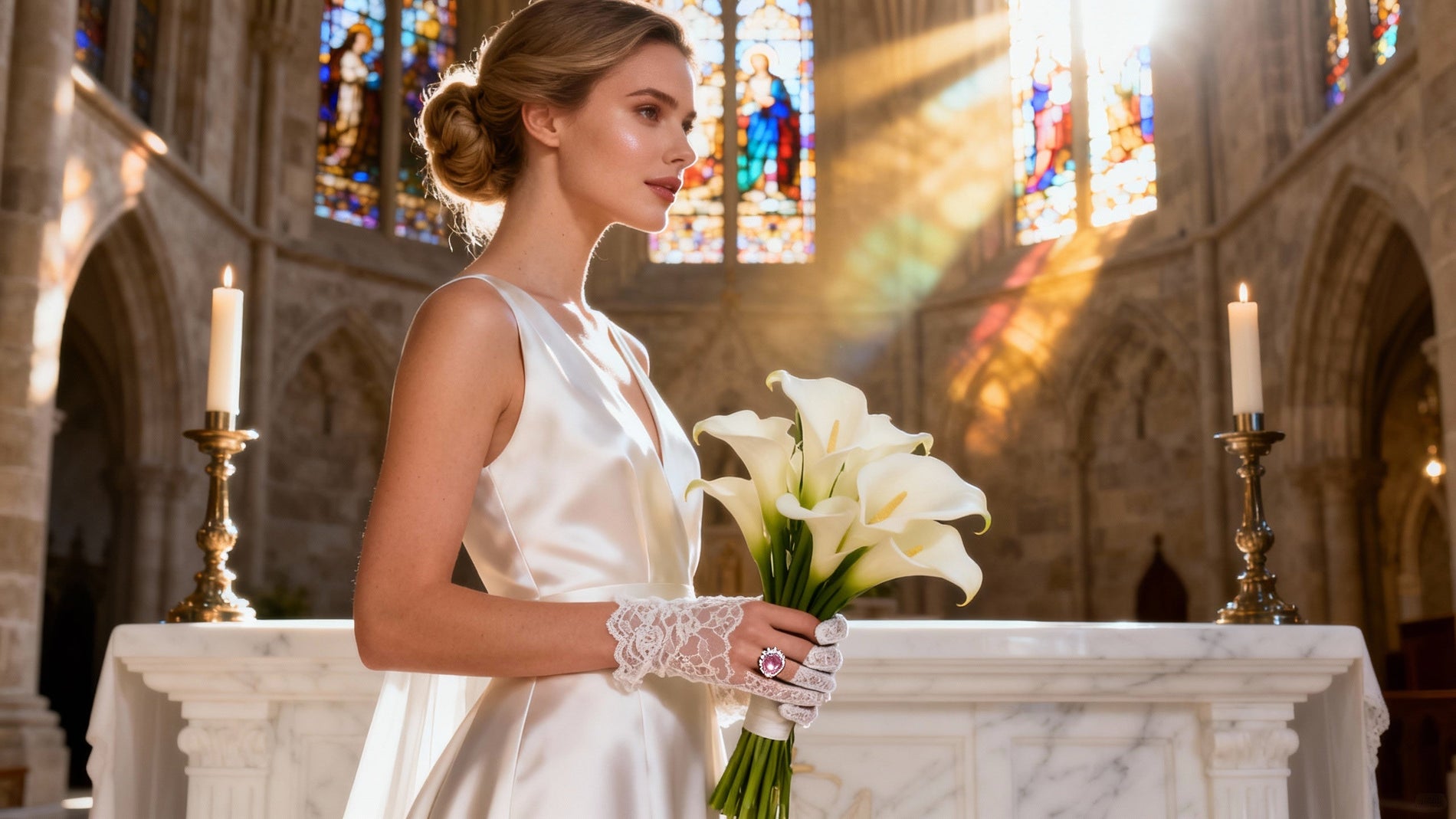 Princess Cut Moissanite Cathedral Rings: The Architecture of Light