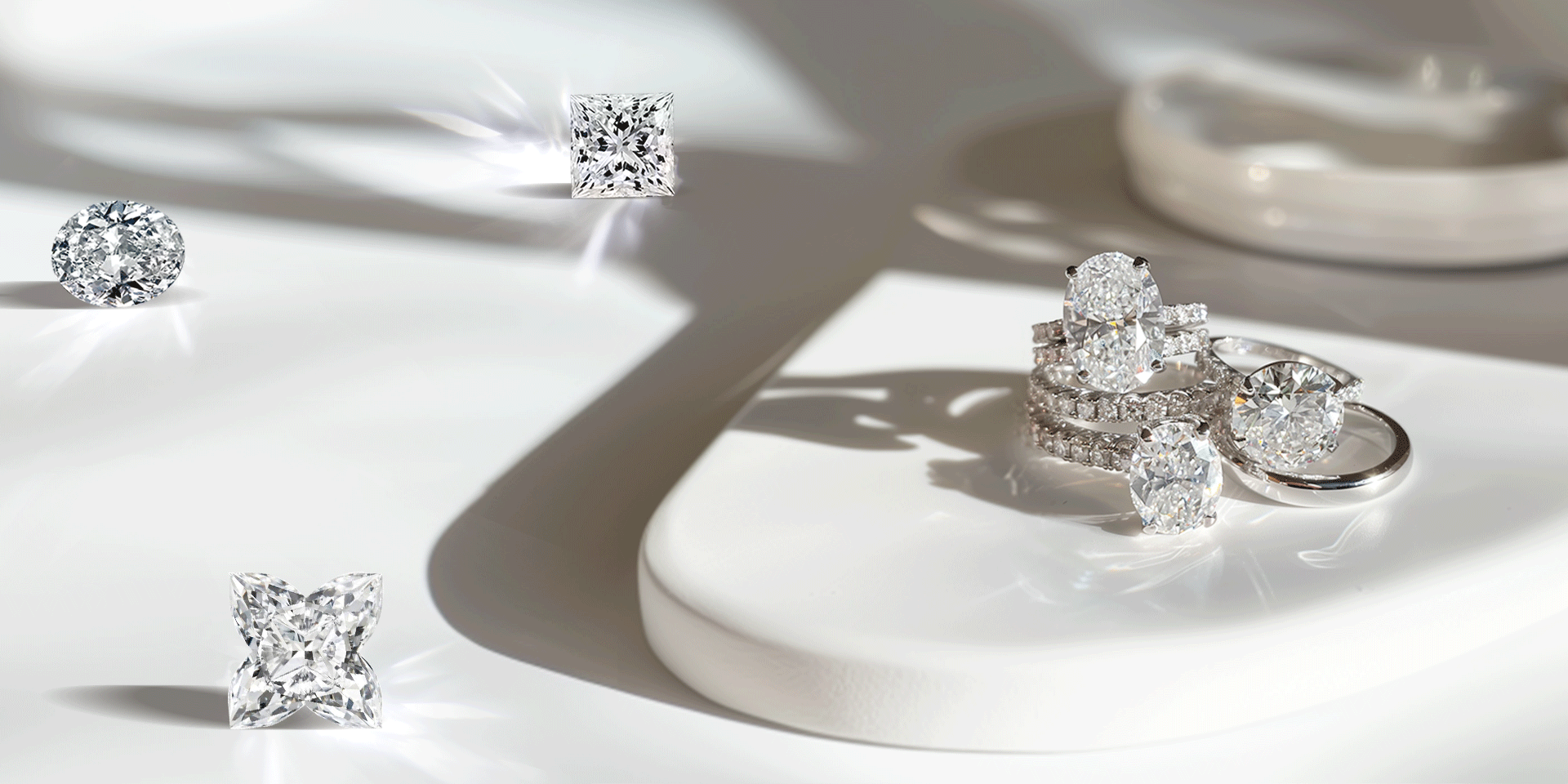 Half Bezel Engagement Rings