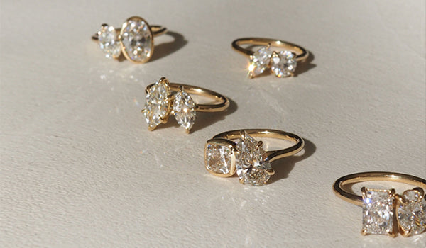 Toi Et Moi X-Diamond Rings